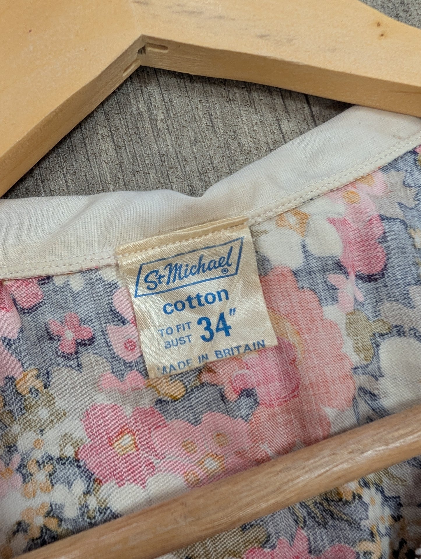 60s/70s St Michael cotton maxi dress - S/10