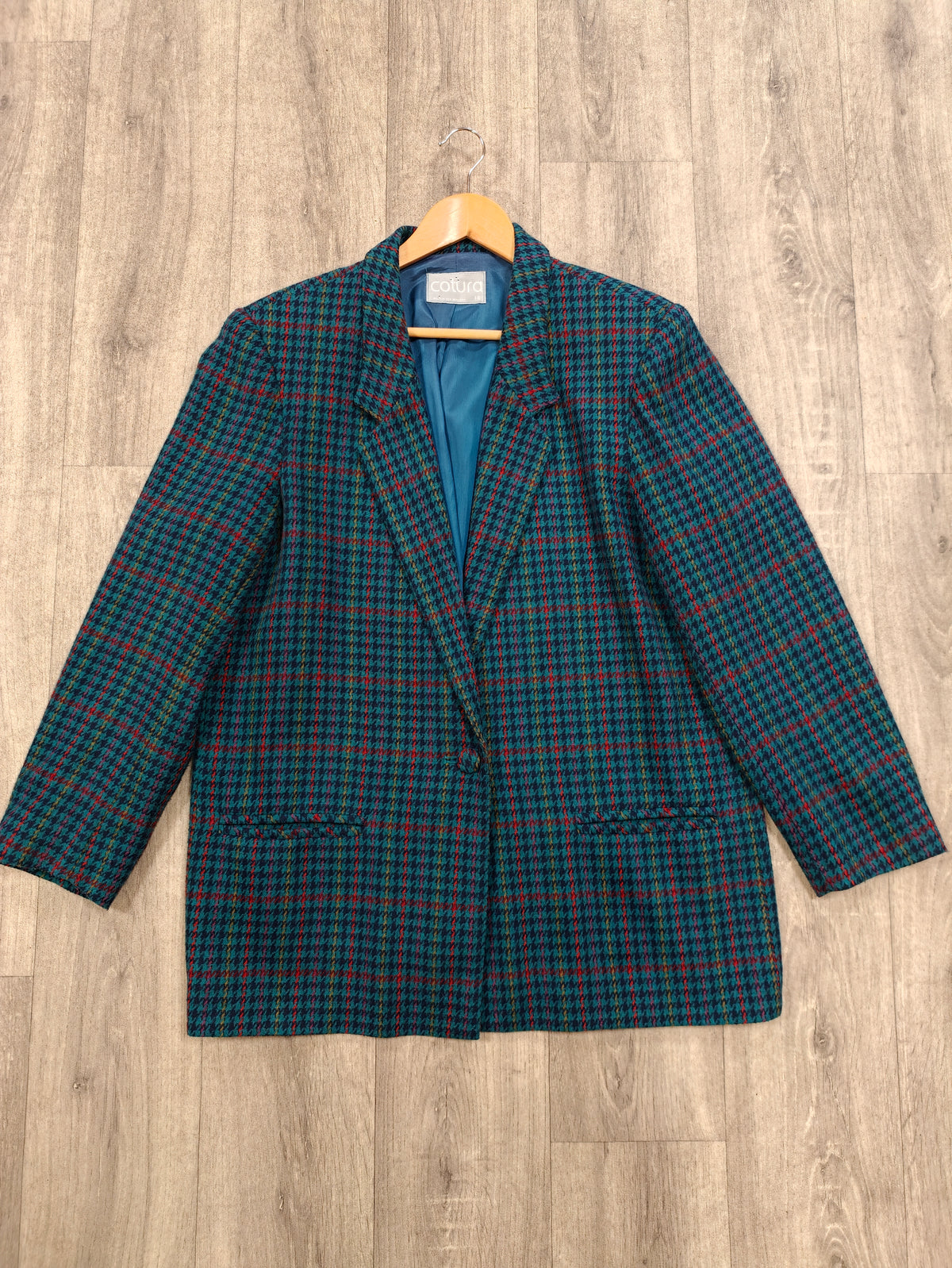 1980s Cotura check jacket - M