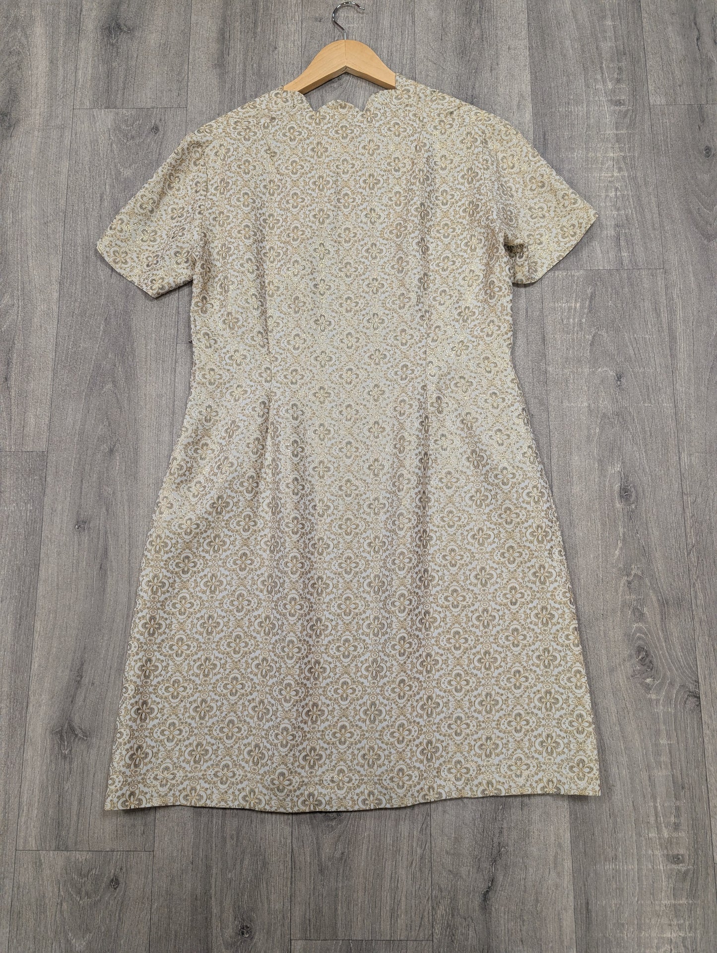 1960s gold party dress - M/14