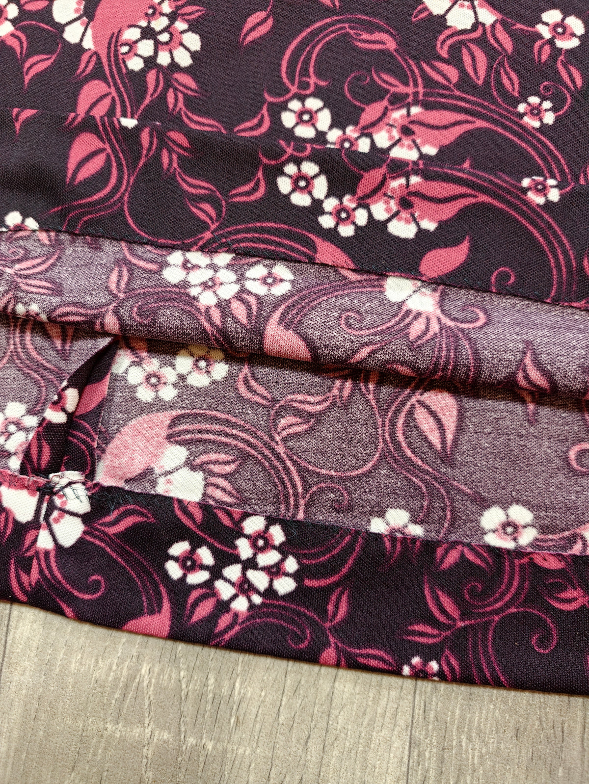 1970s floral maxi dress with velvet trim - M/12