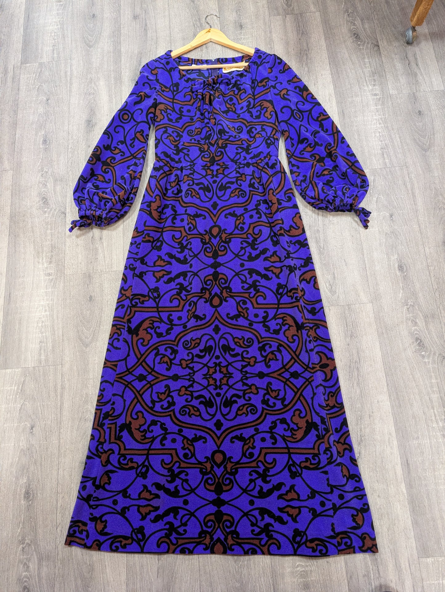 1970s Berkertex maxi dress - M/12