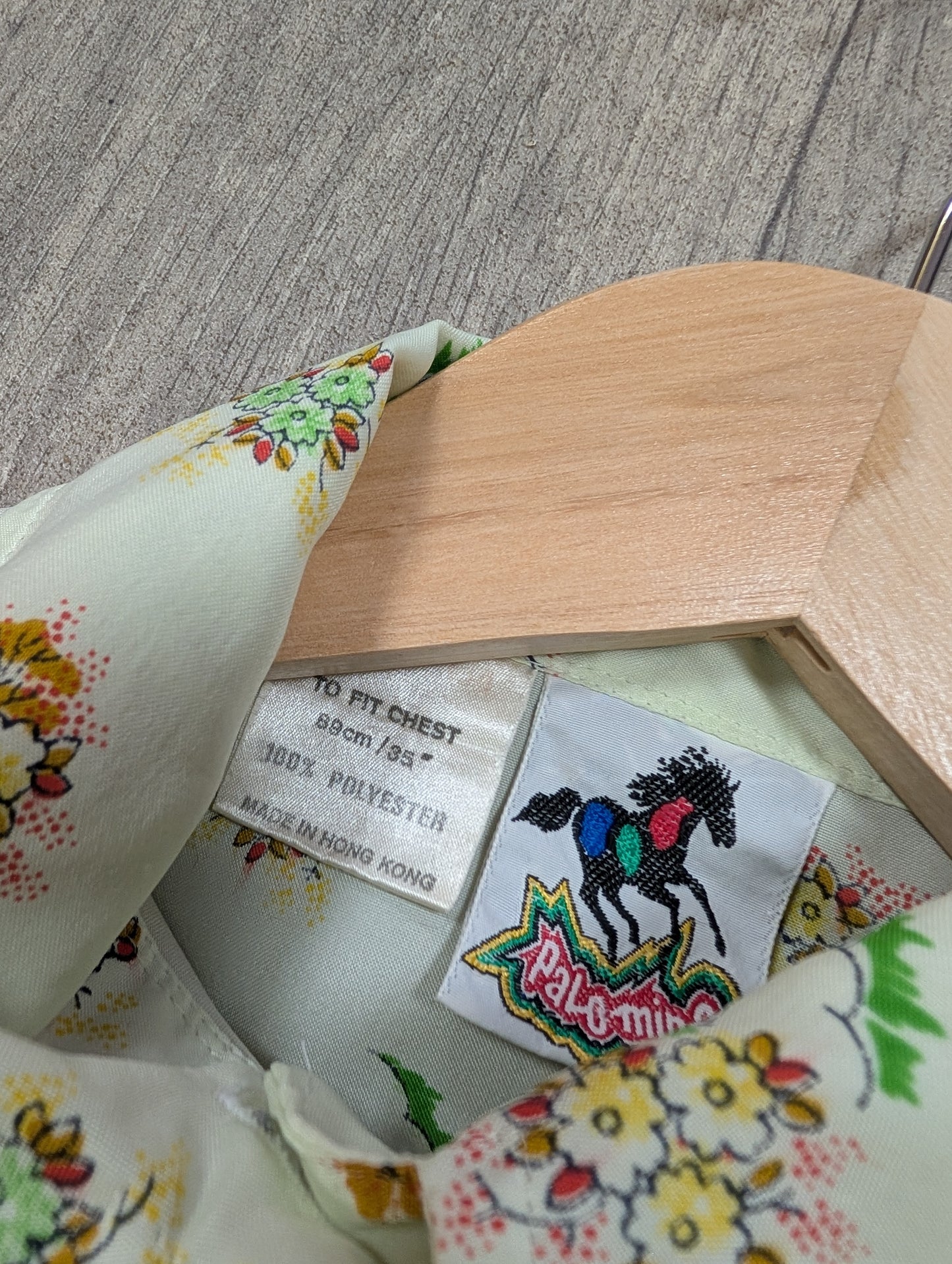 1970s floral shirt - XS/6/8