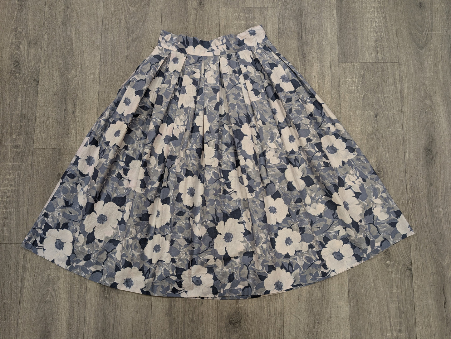 50s/60s Fashionwise cotton floral skirt - 25" waist