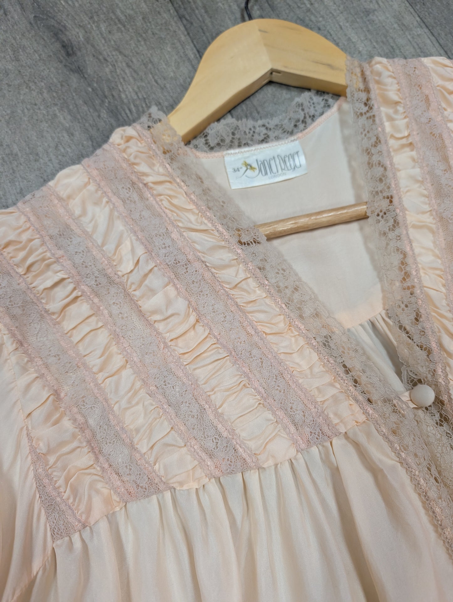 Gorgeous 70s/80s Janet Reger silk peignoir