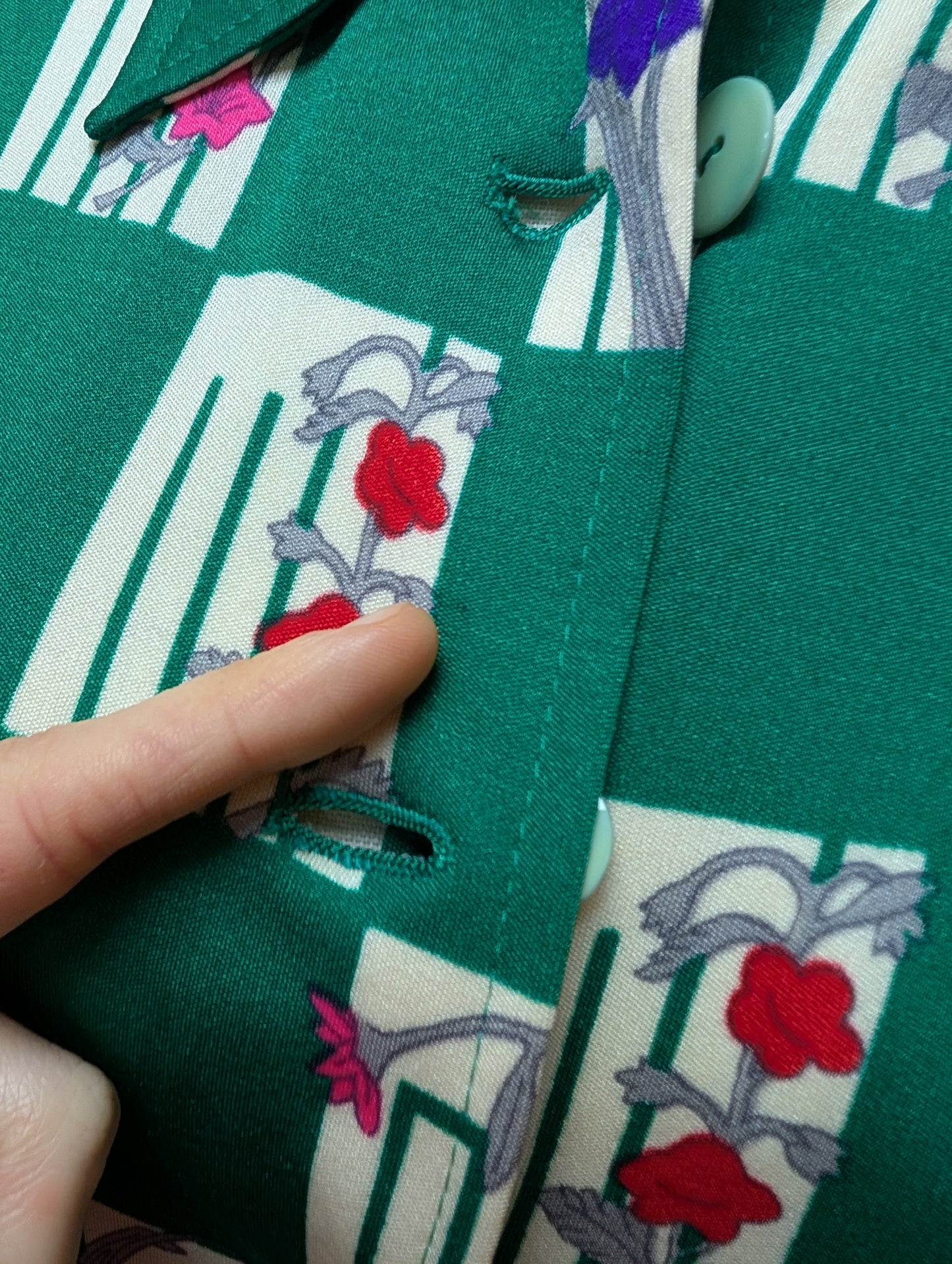 1970s Hanae Mori Ban-Lon by Vivid dress & belt - XS/S/6/8