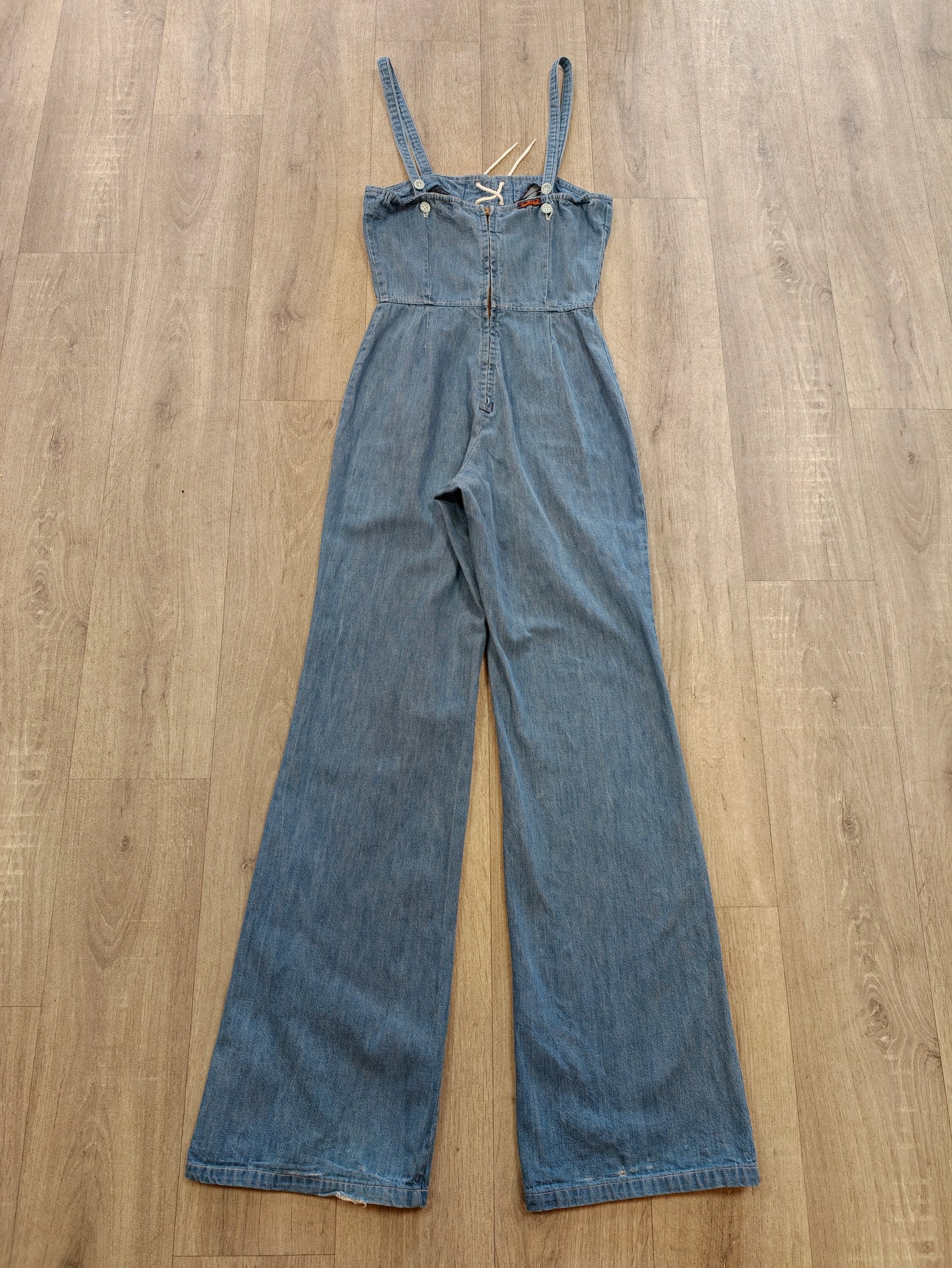 1970s Landlubber denim jumpsuit - XS/6