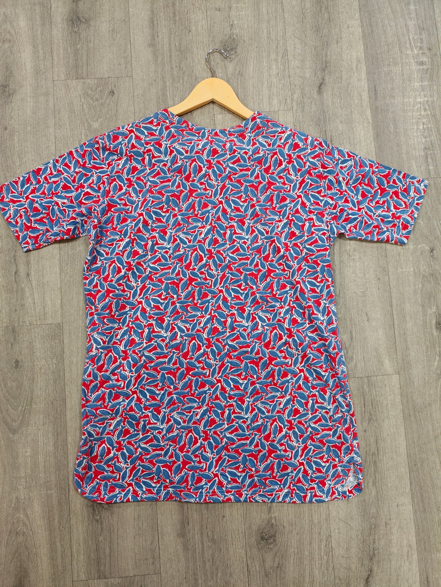 1990s Laura Ashley fish print cotton top - M