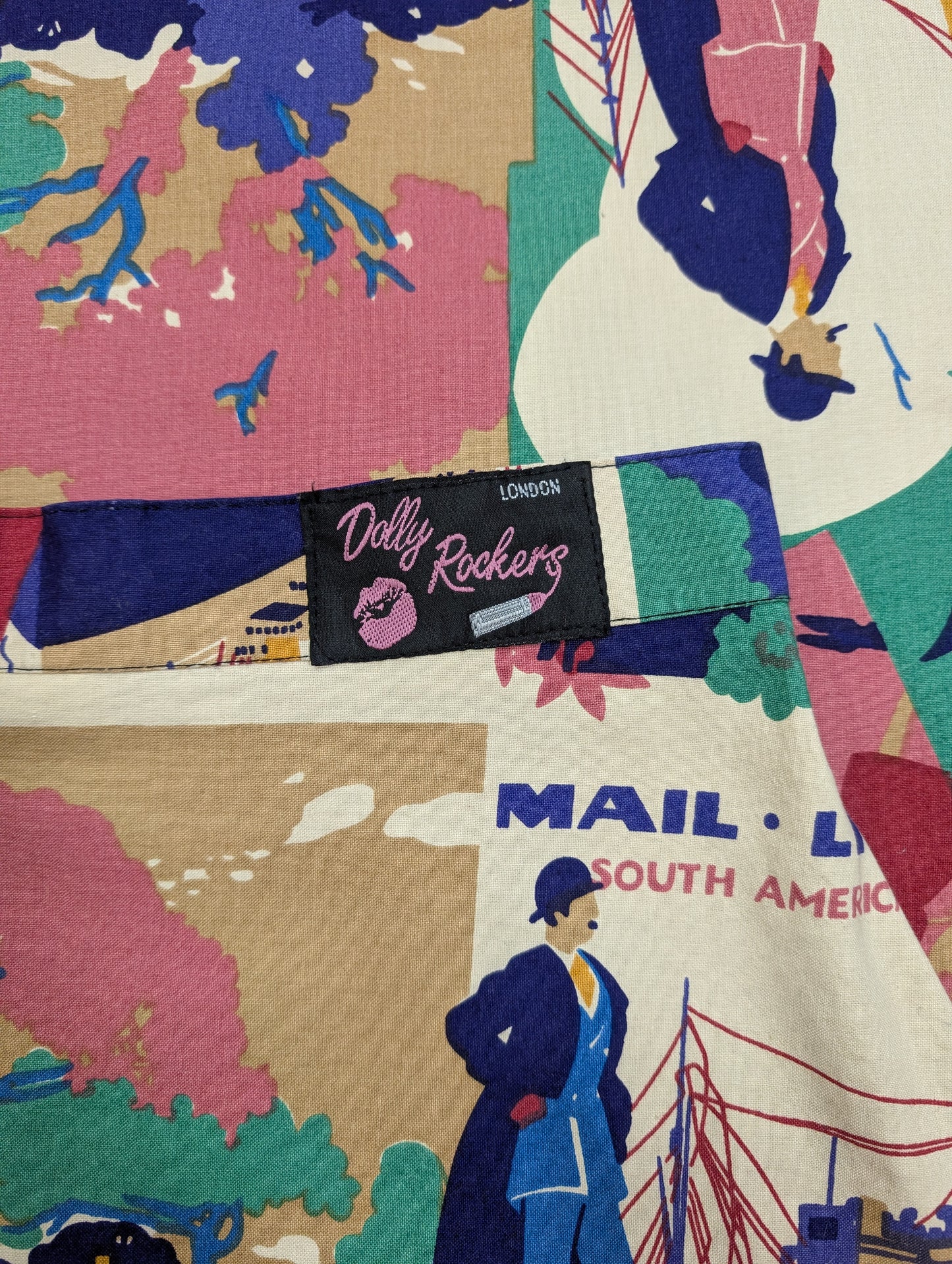 Bernard Nevill novelty print skirt - 26" waist