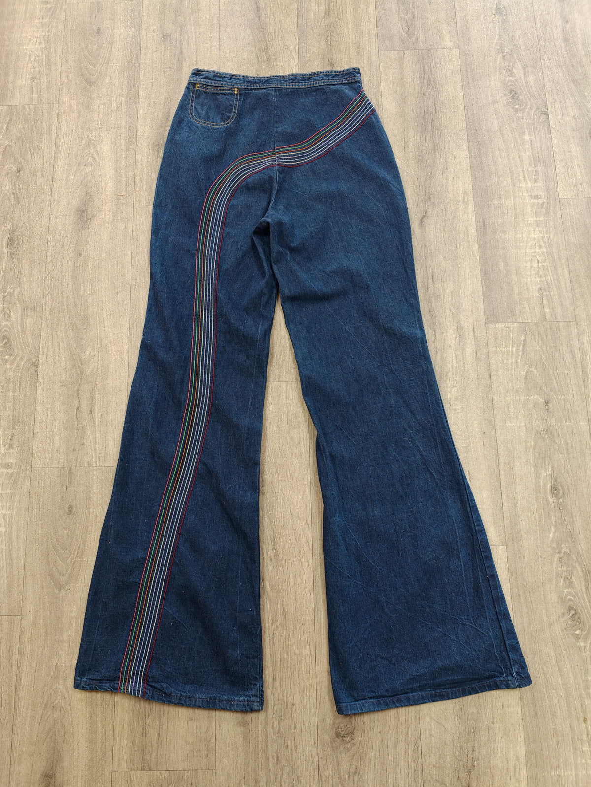 Iconic 1970s Lee rainbow jeans - 28"W 35"L