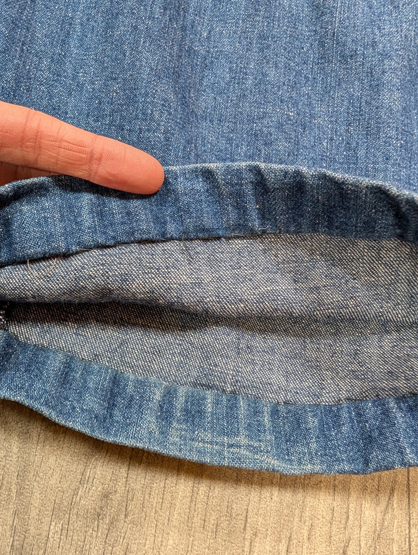 Epic 1970s Fred Roy denim jumpsuit - S/8/10