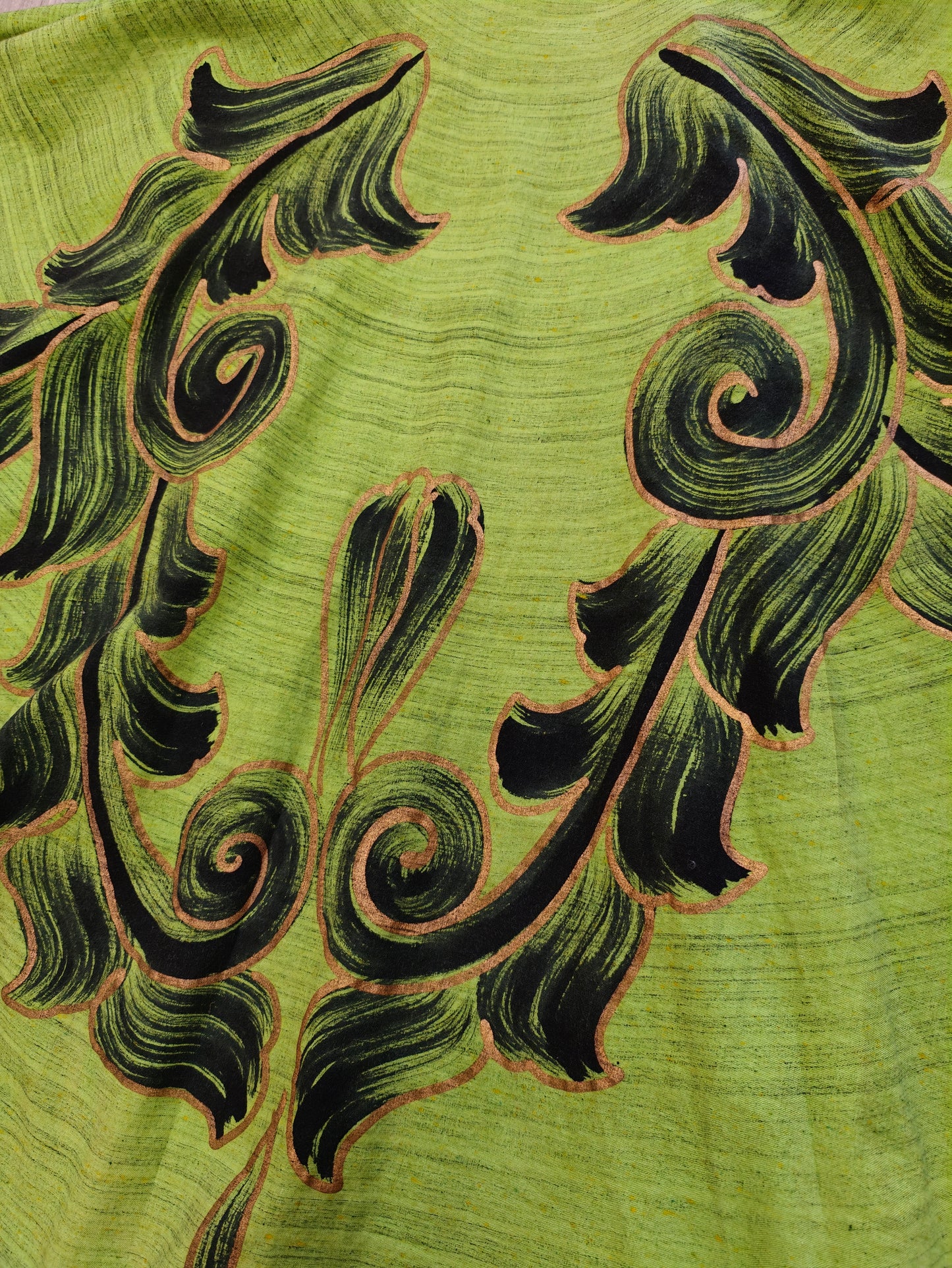 1950s Tel-Art hand painted Mexican full circle cotton skirt - XS/S