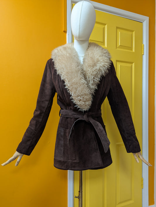 1970s CNF suede jacket - Size 8/10
