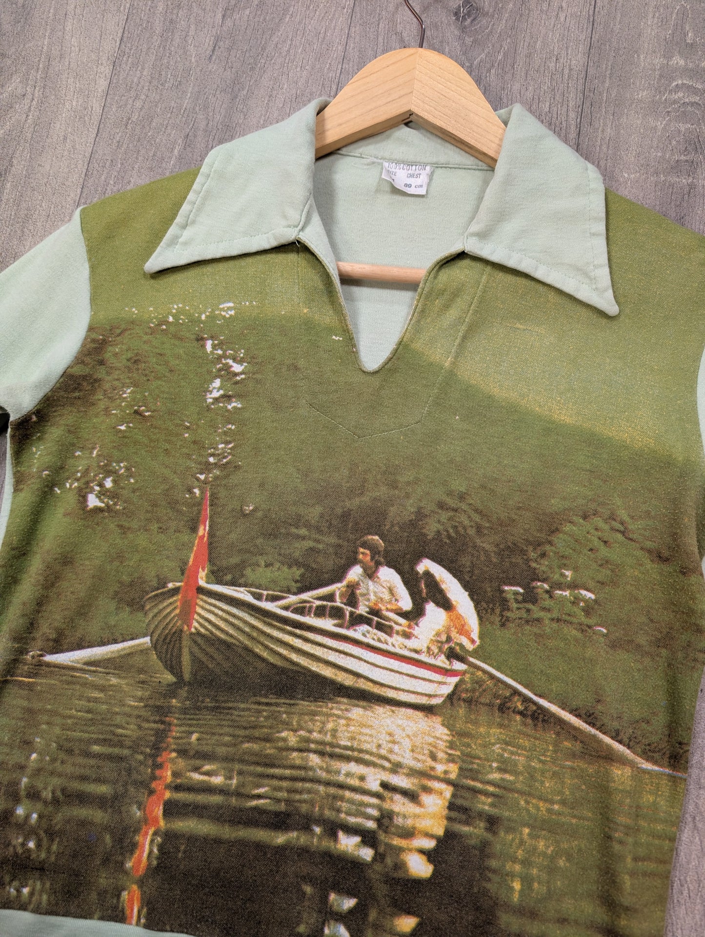 1970s novelty photo print cotton t-shirt