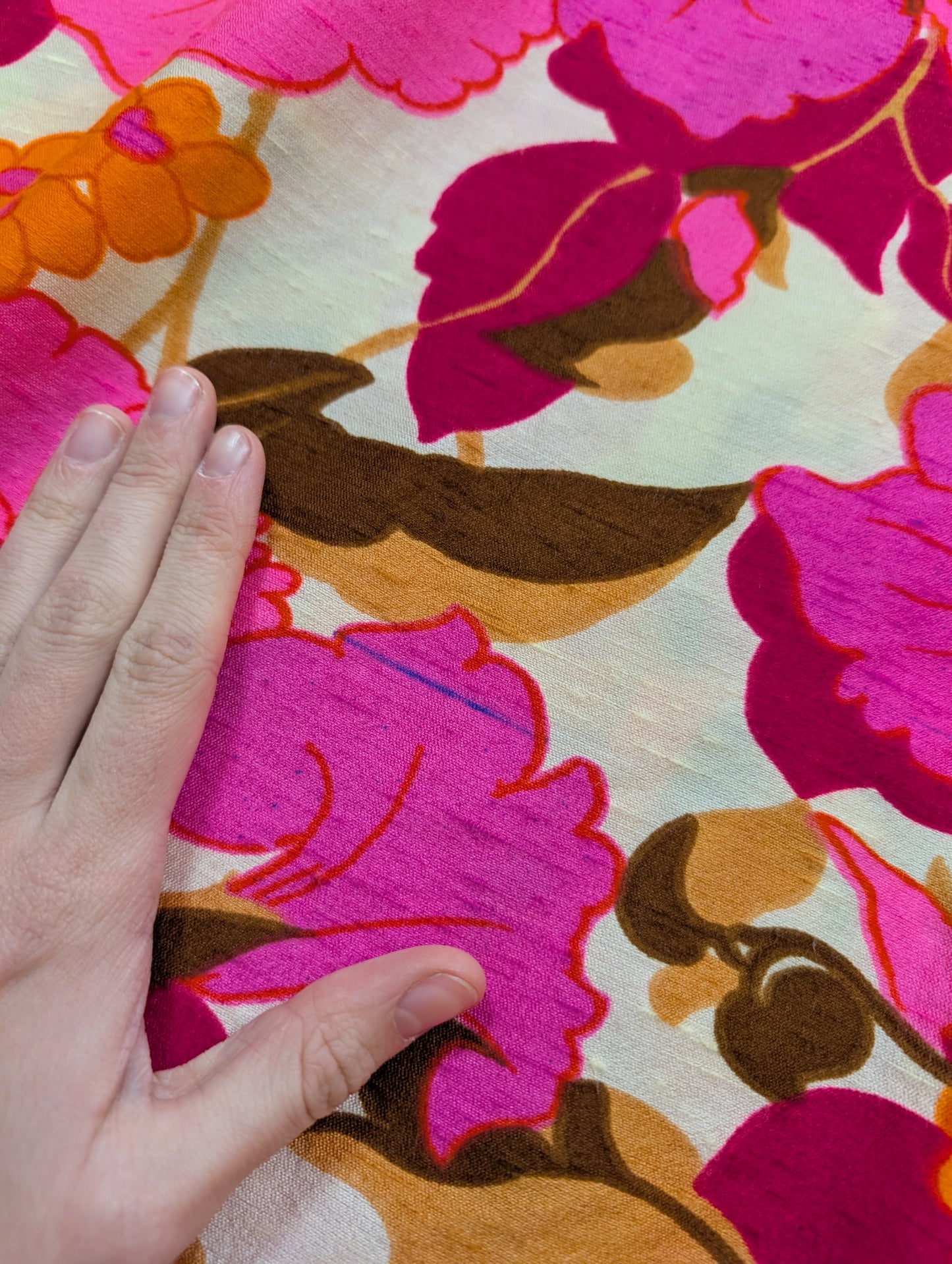 60s/70s psychedelic maxi dress - M/12/14