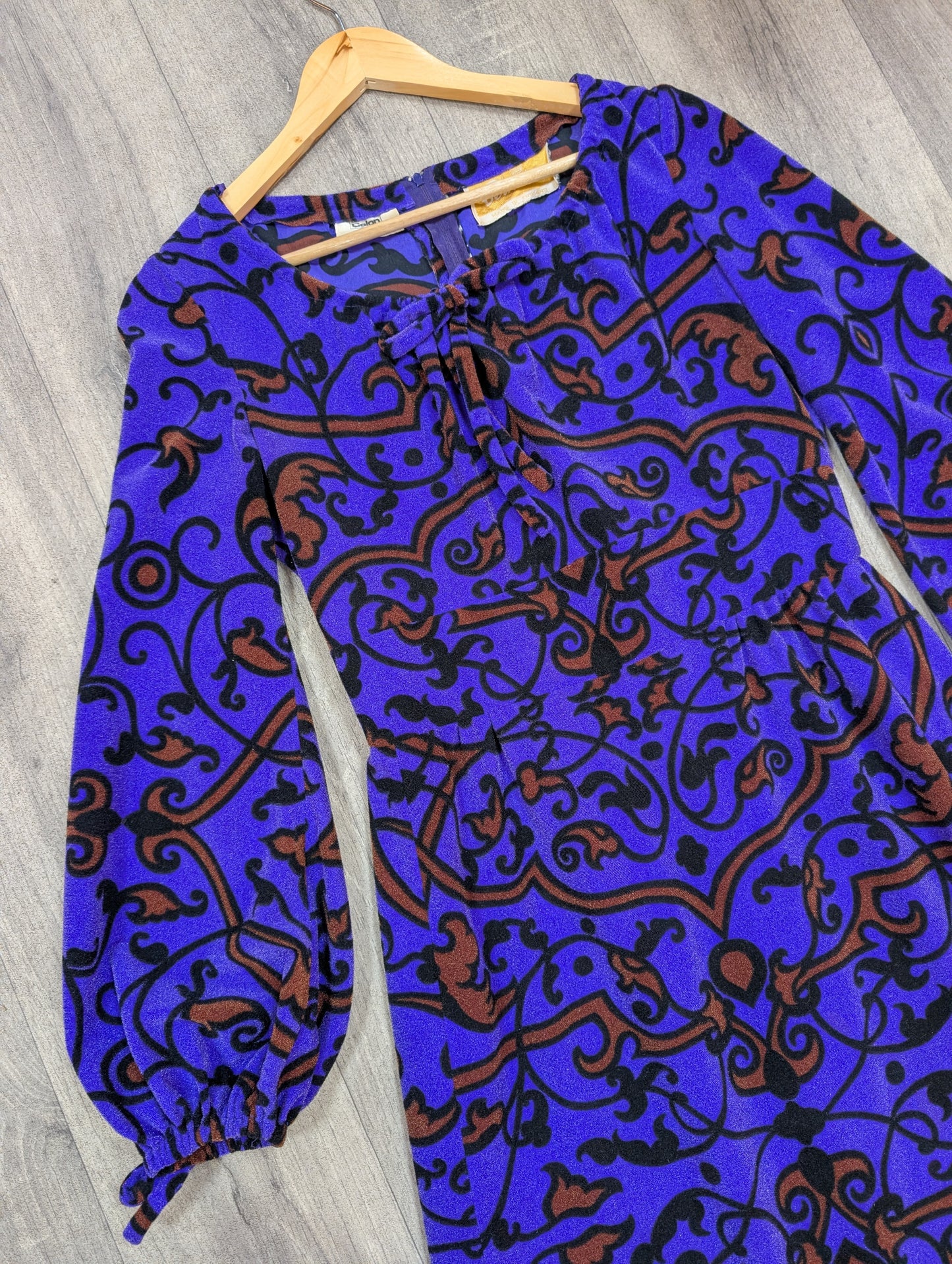 1970s Berkertex maxi dress - M/12