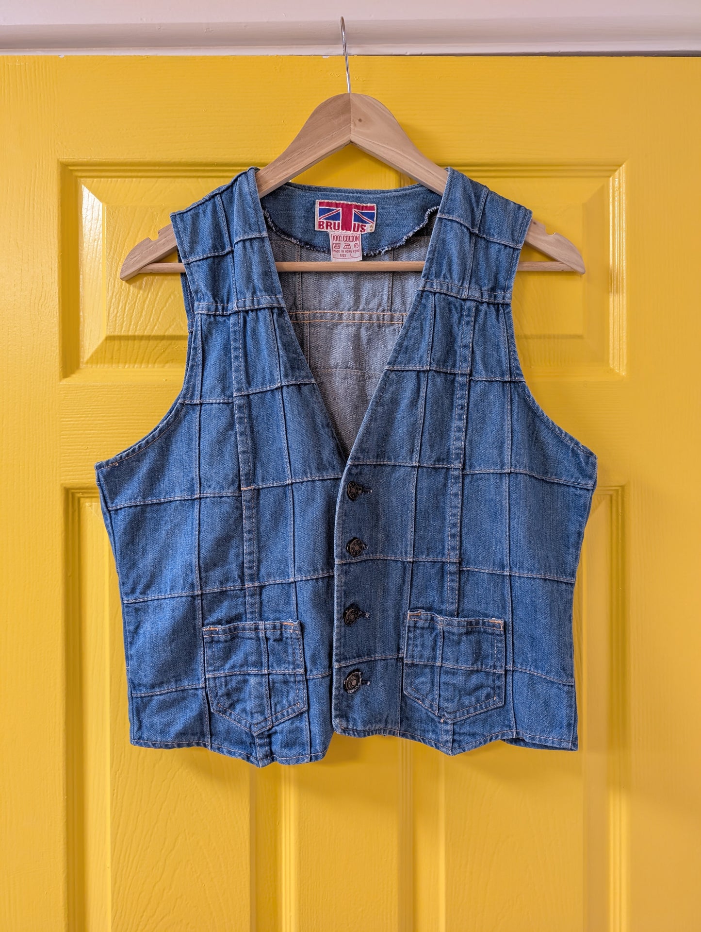 1970s Brutus denim waistcoat