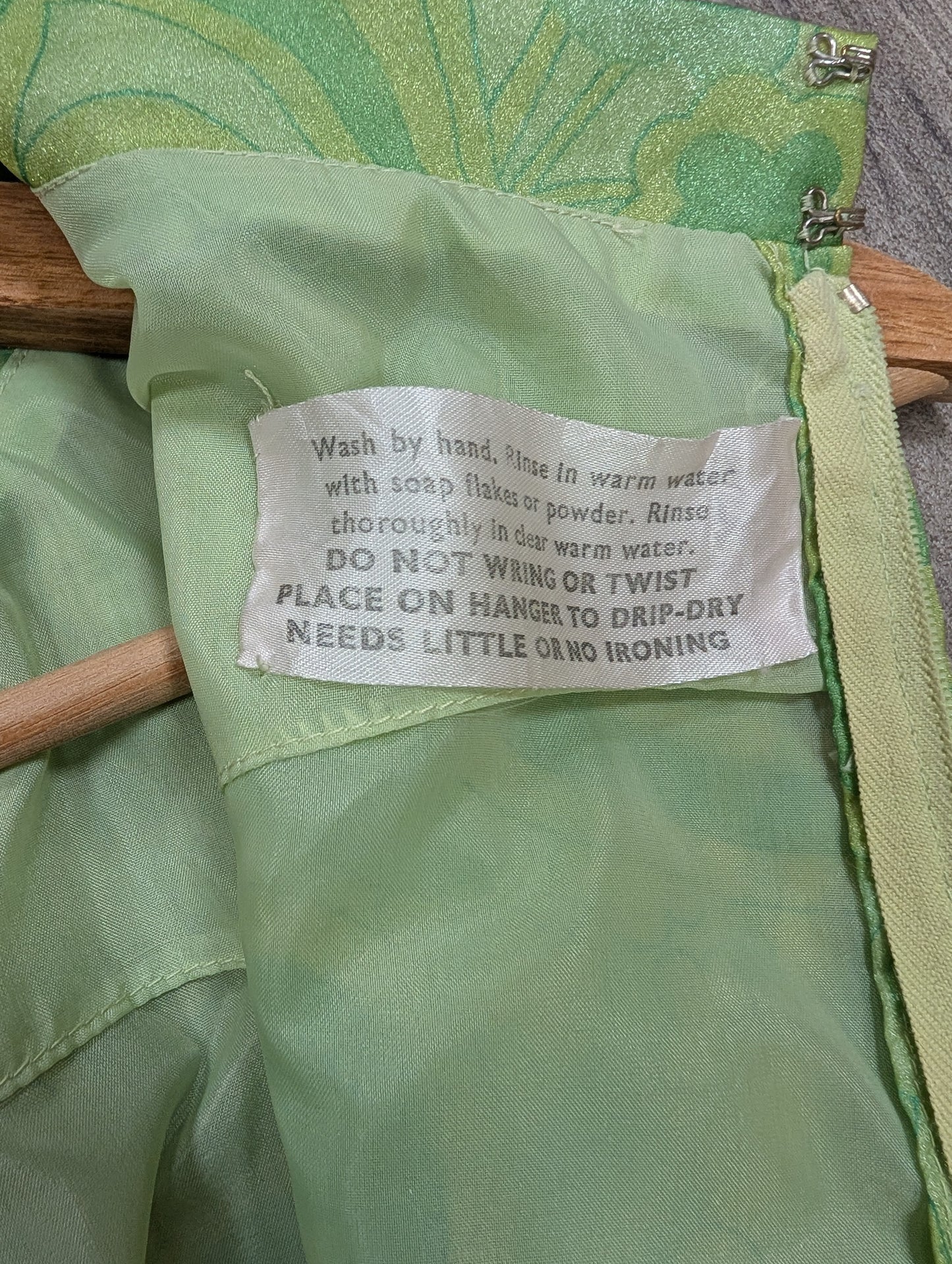 1960s Peter Barron green dress - S/8/10