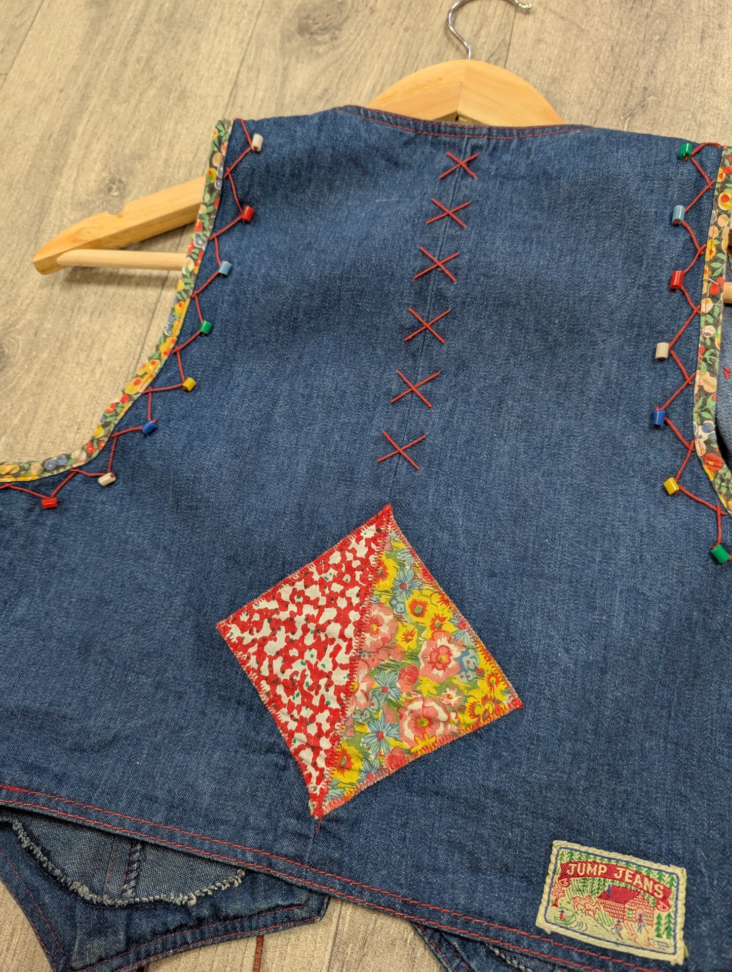 1970s Jump Jeans denim waistcoat - XS