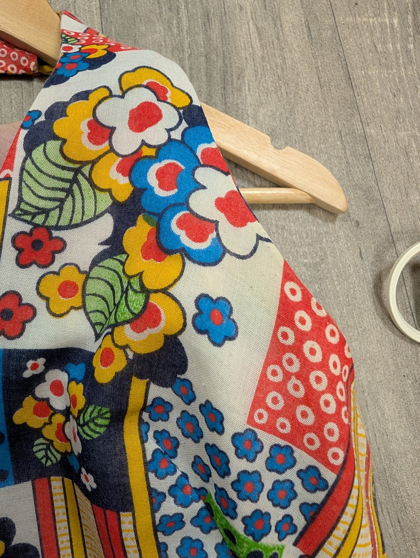 1970s Shubette patchwork print halter neck maxi dress - S/8