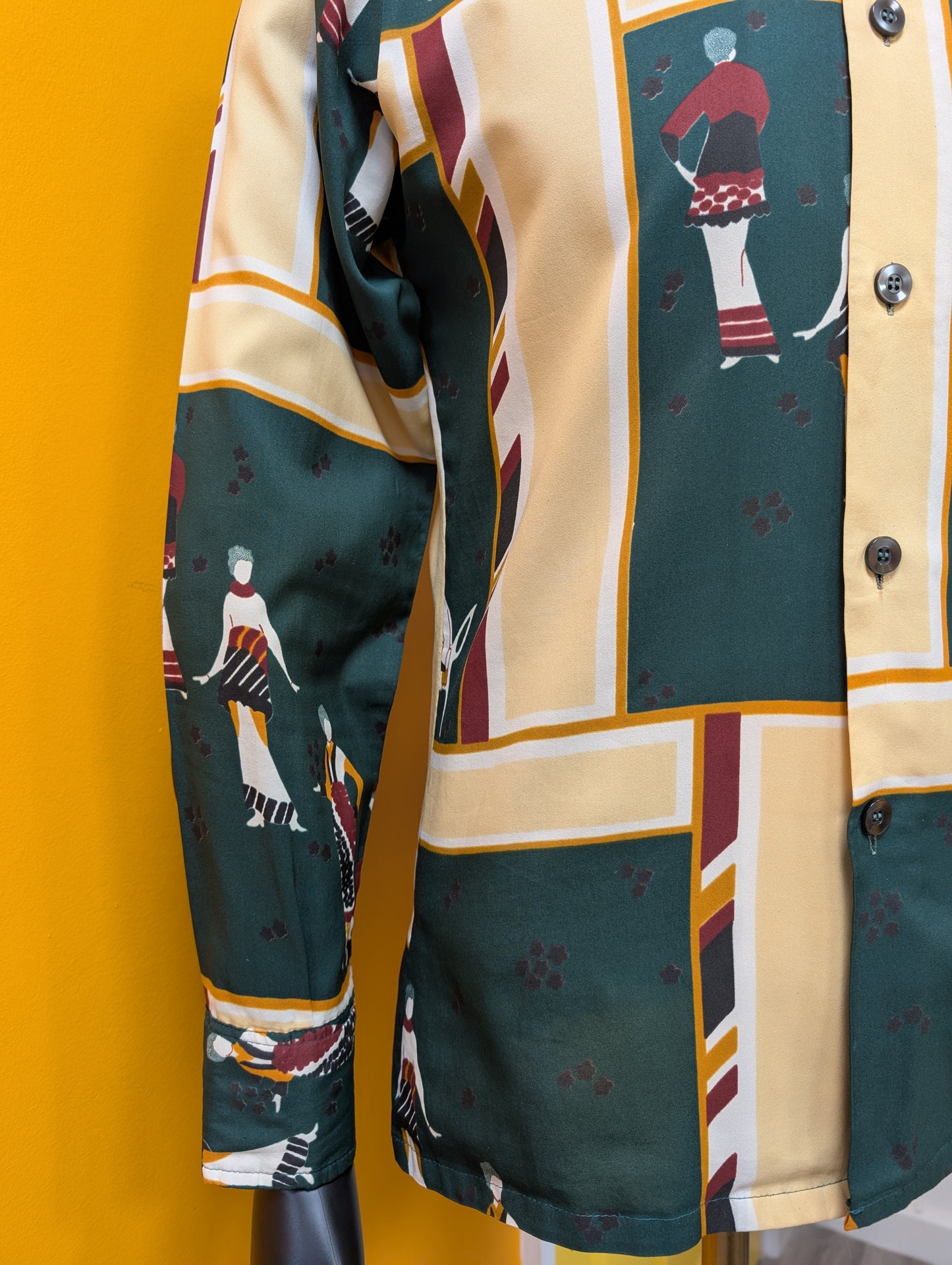 1970s Studio One by Campus novelty print shirt