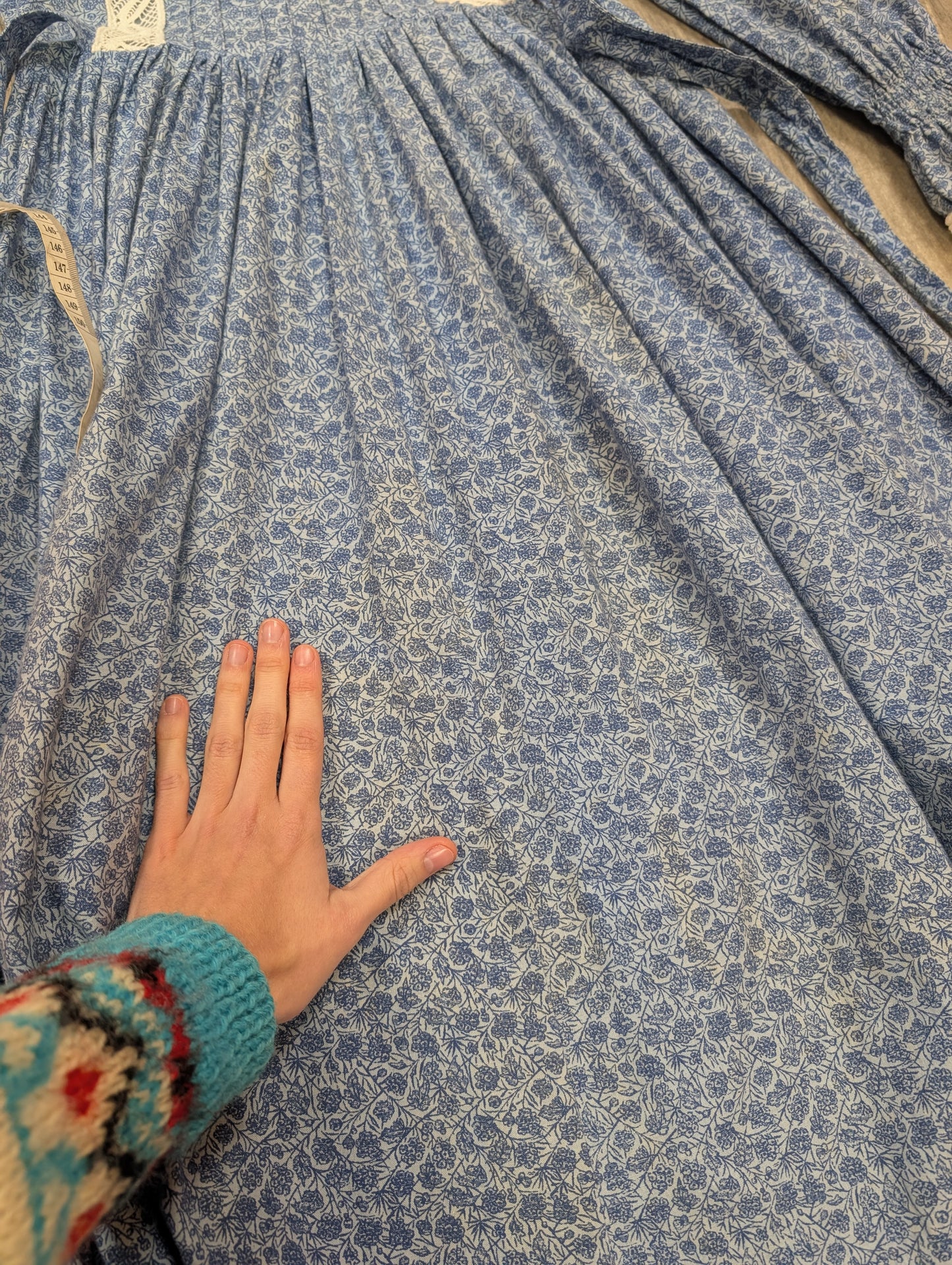 Gorgeous 1970s Laura Ashley made in Wales cotton maxi dress - XS/6/8