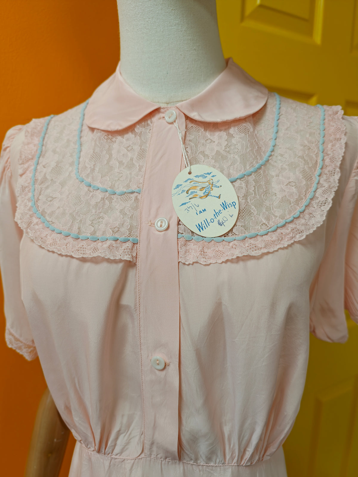 50s/60s Deadstock Will-O-The-Wisp by Minster nylon nightdress
