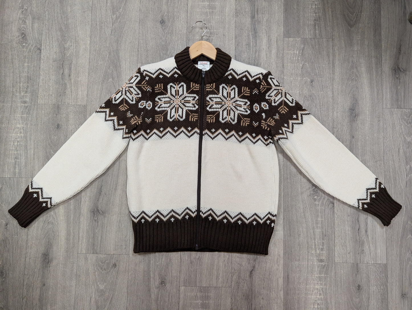 1970s St Michael acrylic zip up cardigan