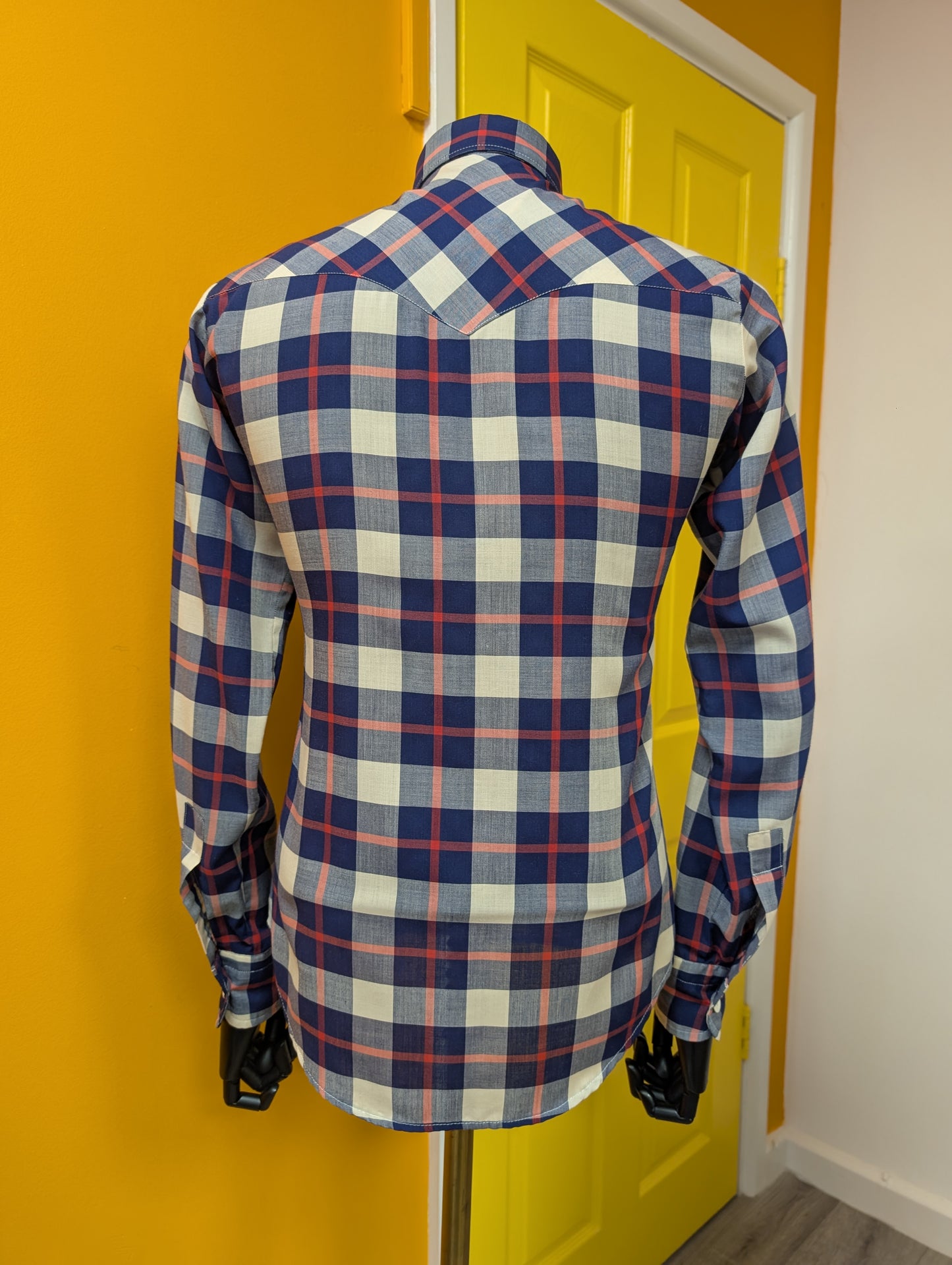 1970s Ben Sherman check dagger collar shirt