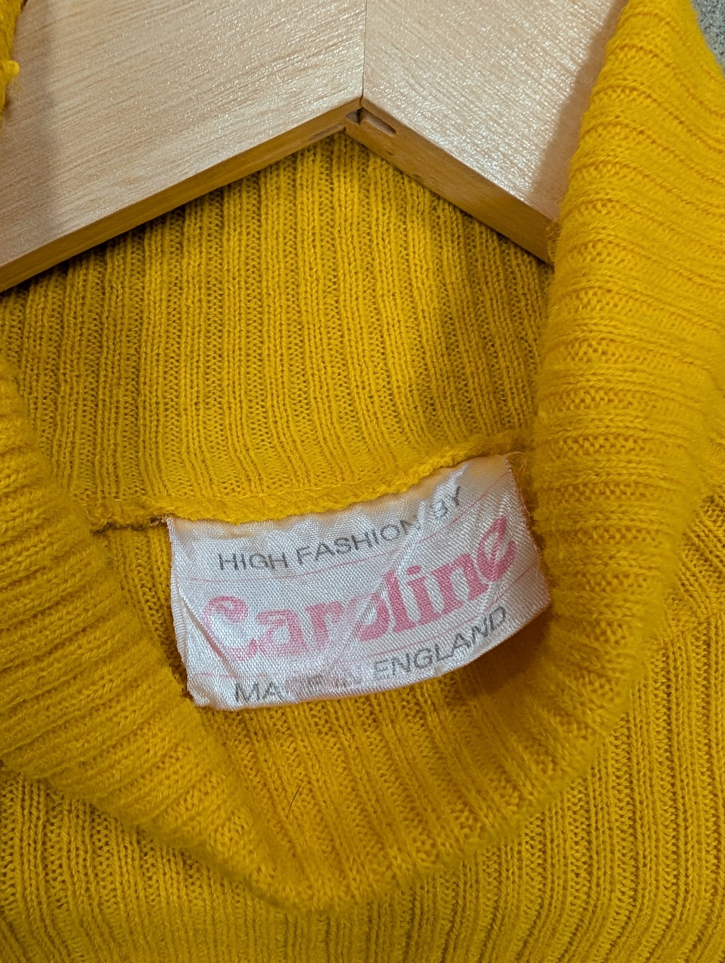 1970s Caroline yellow body top
