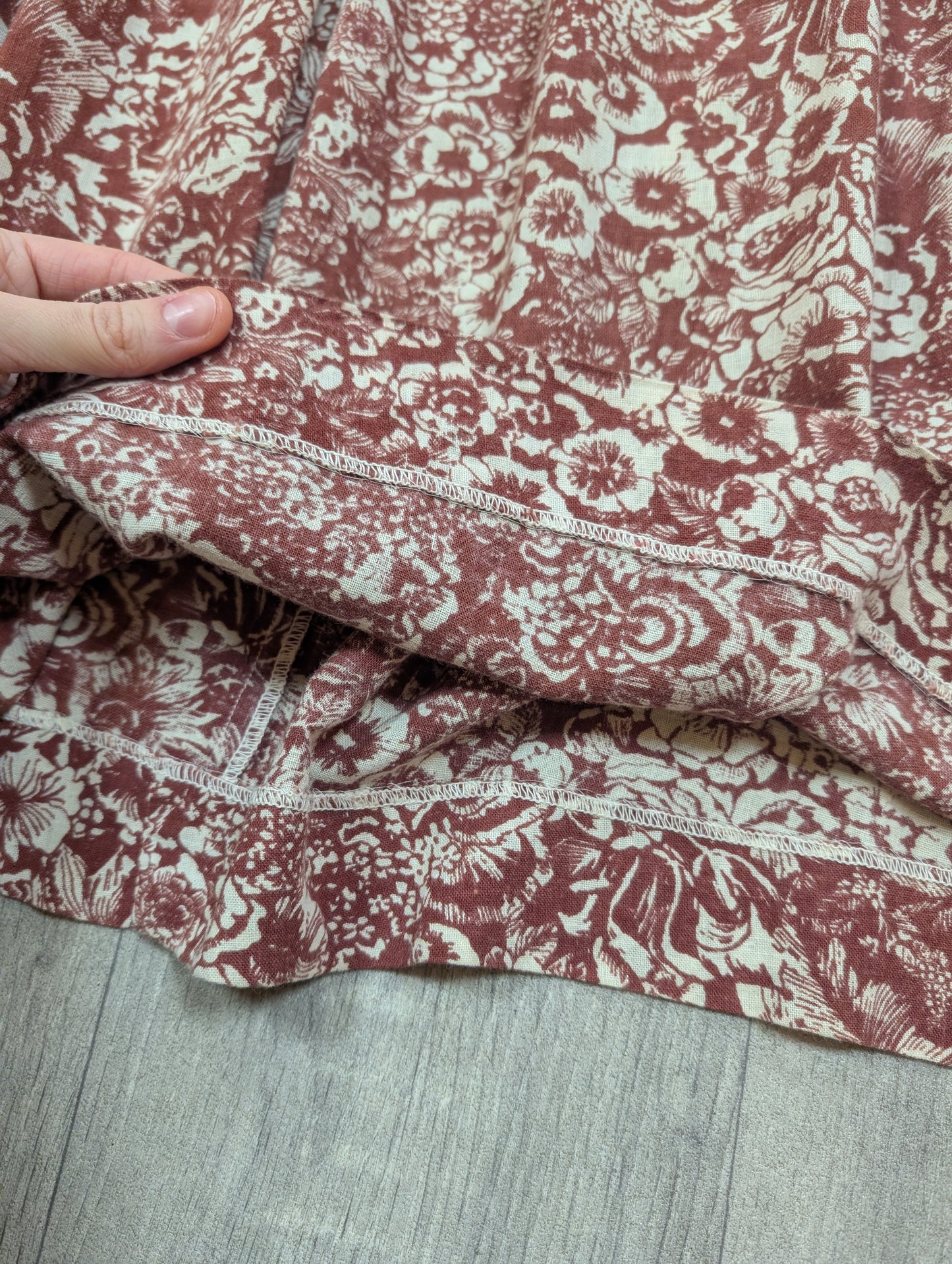 1970s made in Wales Laura Ashley brown dress - S/M/10/12