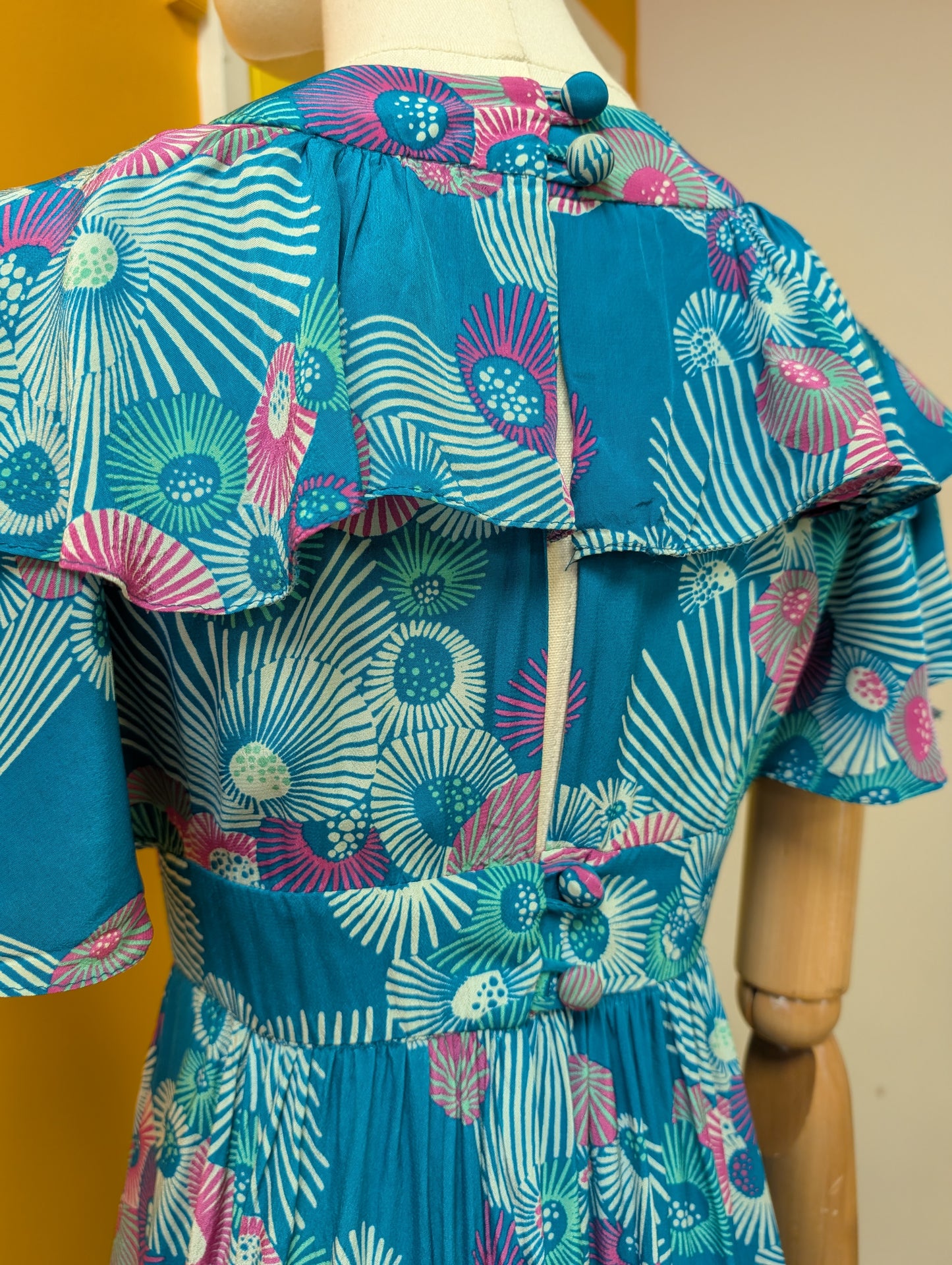 1970s Wallis rayon dress - XS/6