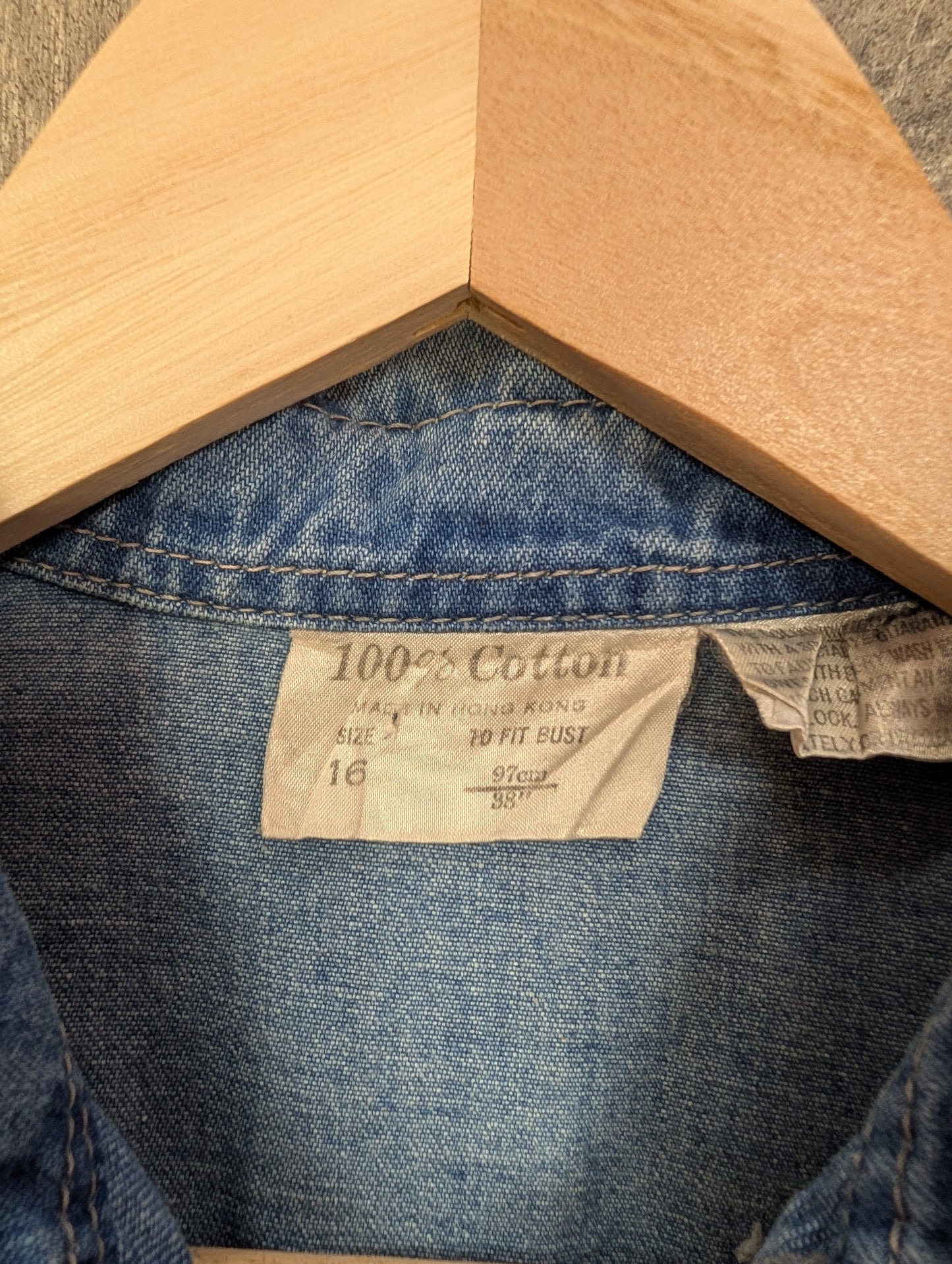 1970s Highlight Jeans denim shirt - M
