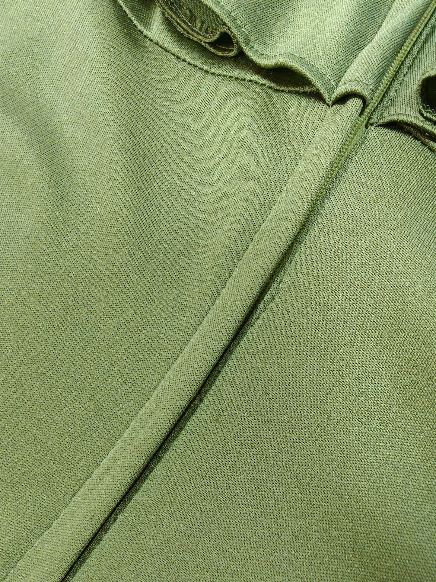 1970s Irvine Sellars green crimplene maxi dress - XS/6