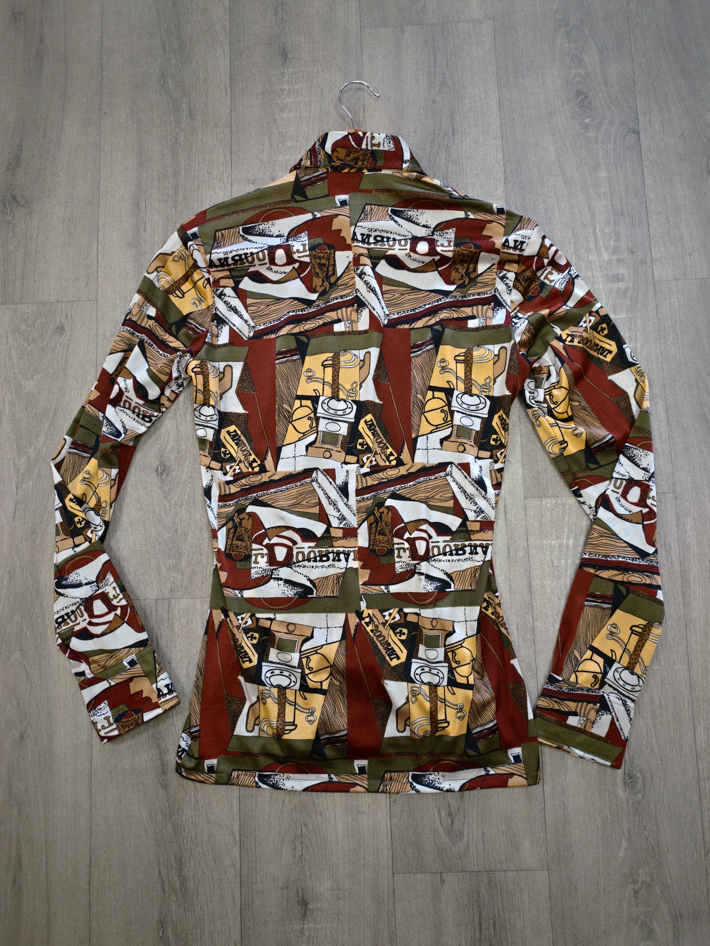 1970s Enrique Vera novelty print shirt