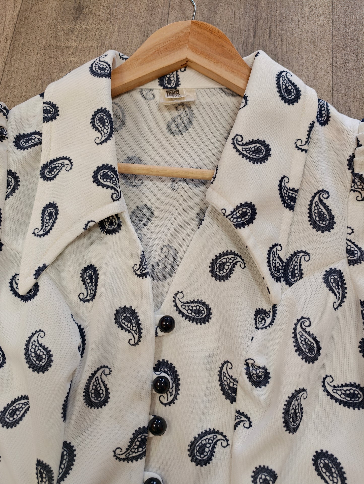 1970s paisley top and skirt - XS