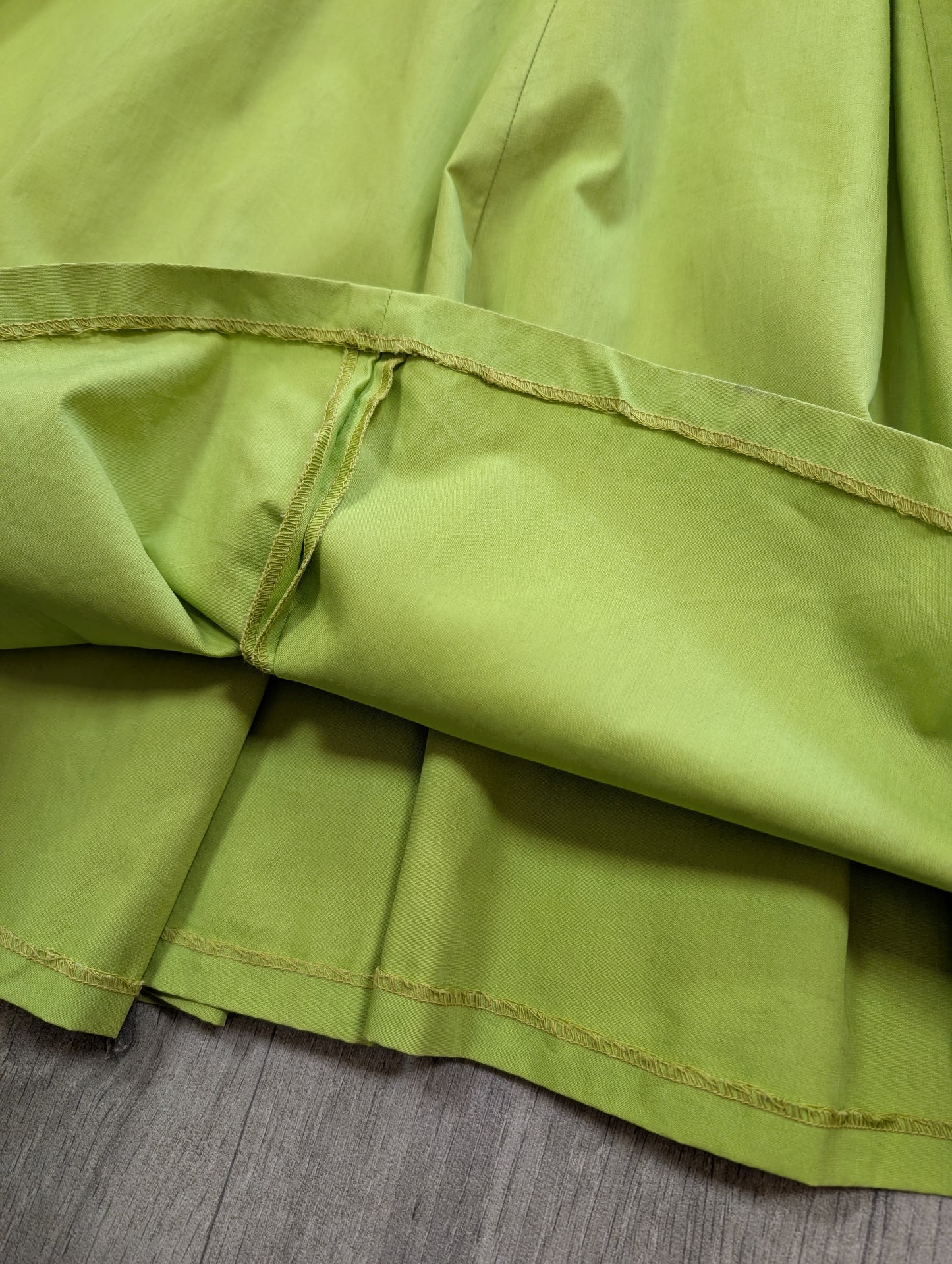 1950s Rhona Roy green cotton dress - XS/S/6/8