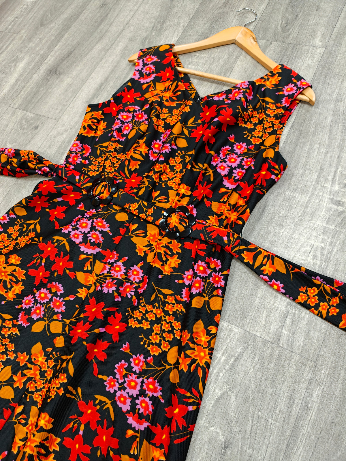 1970s Lenoir Original by Avron floral dress - M/14