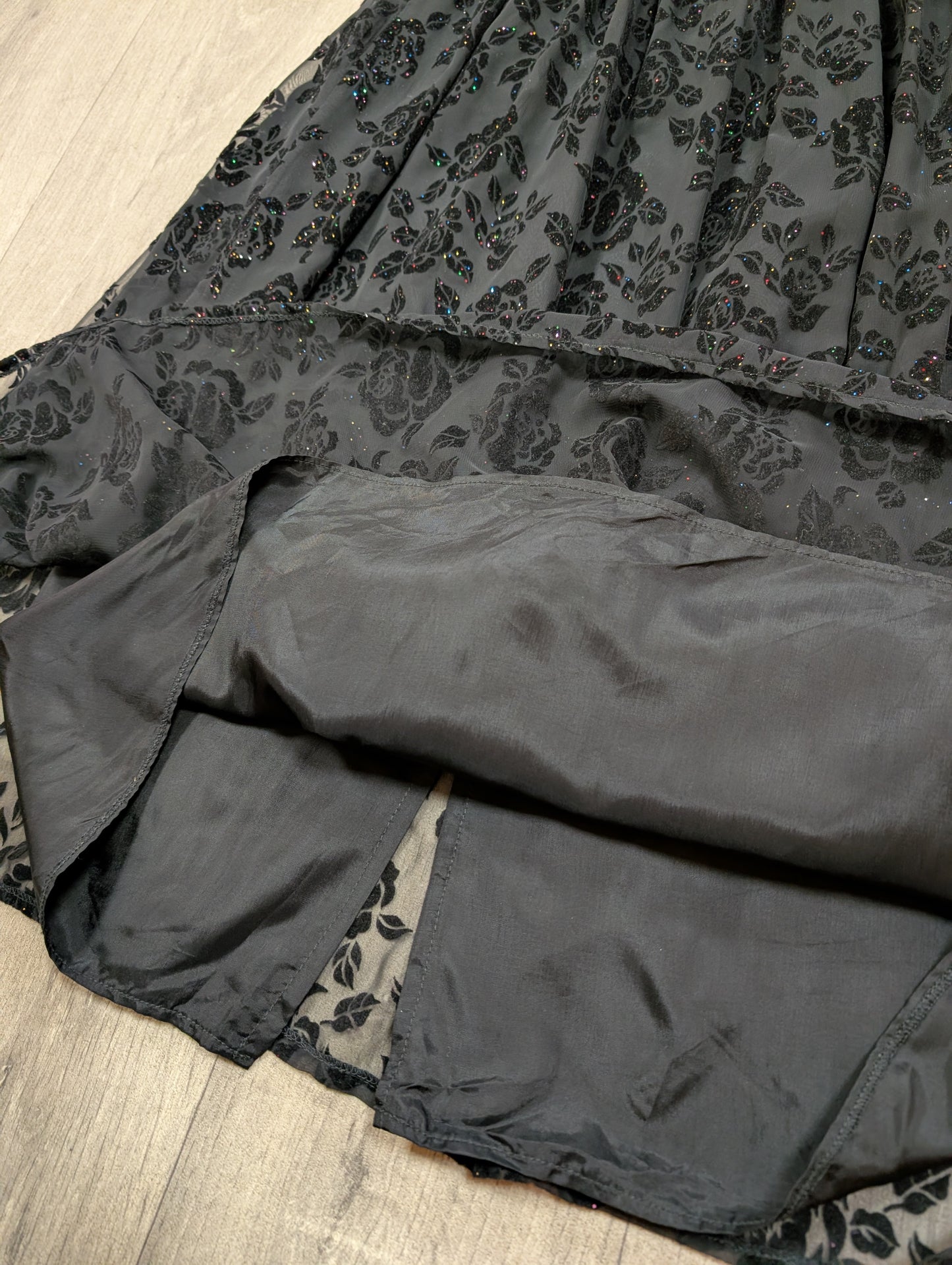 1980s Anne Brooks sparkly skirt - 28" waist