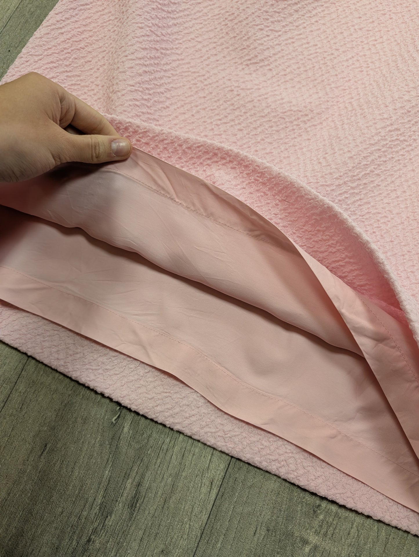 1960s St Michael pink crimplene skirt suit - M/12/14