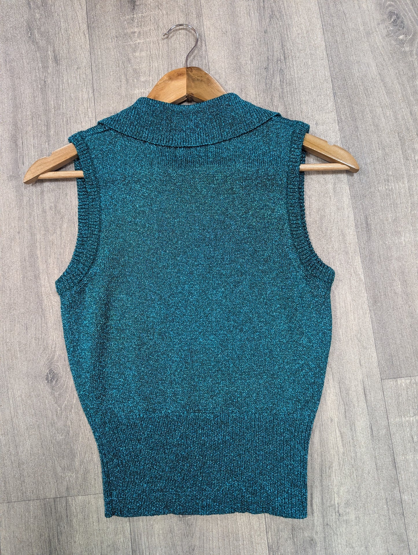 1970s Mary Quant sparkly knit top - XS/S