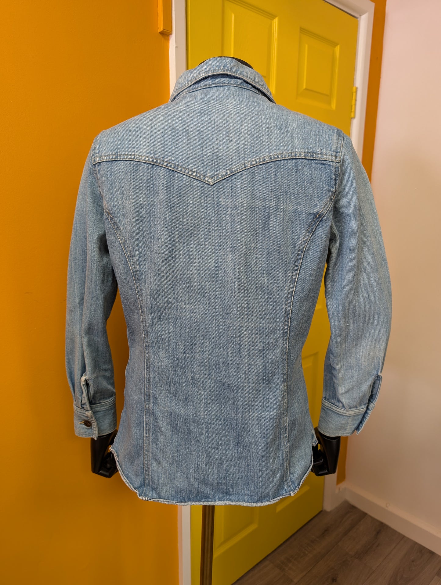 1970s Brittania lace up denim shirt