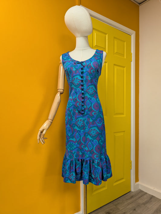 1960s Jerseyfield dress - S/10
