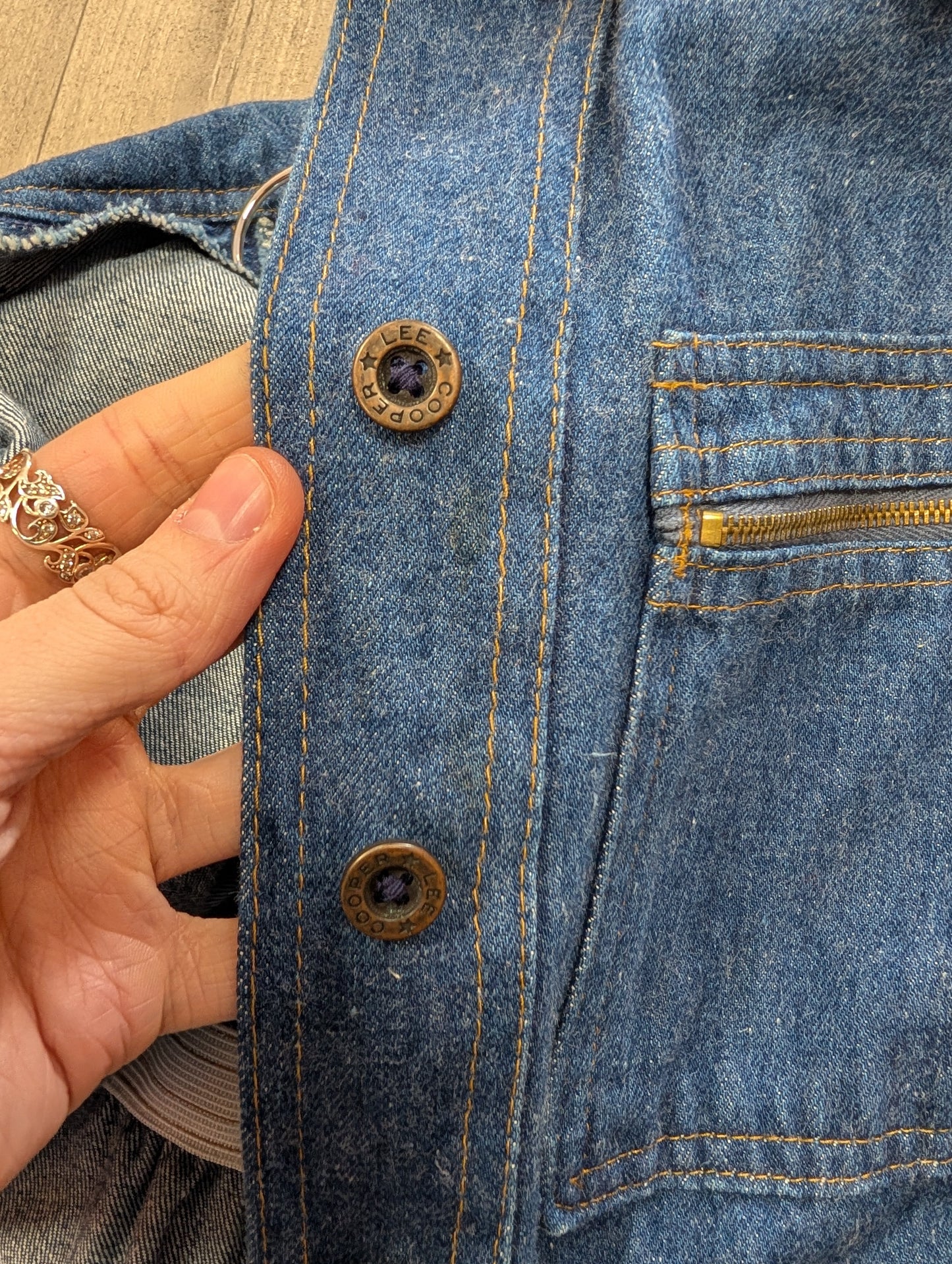 1970s Lee Cooper denim shirt - 10/12
