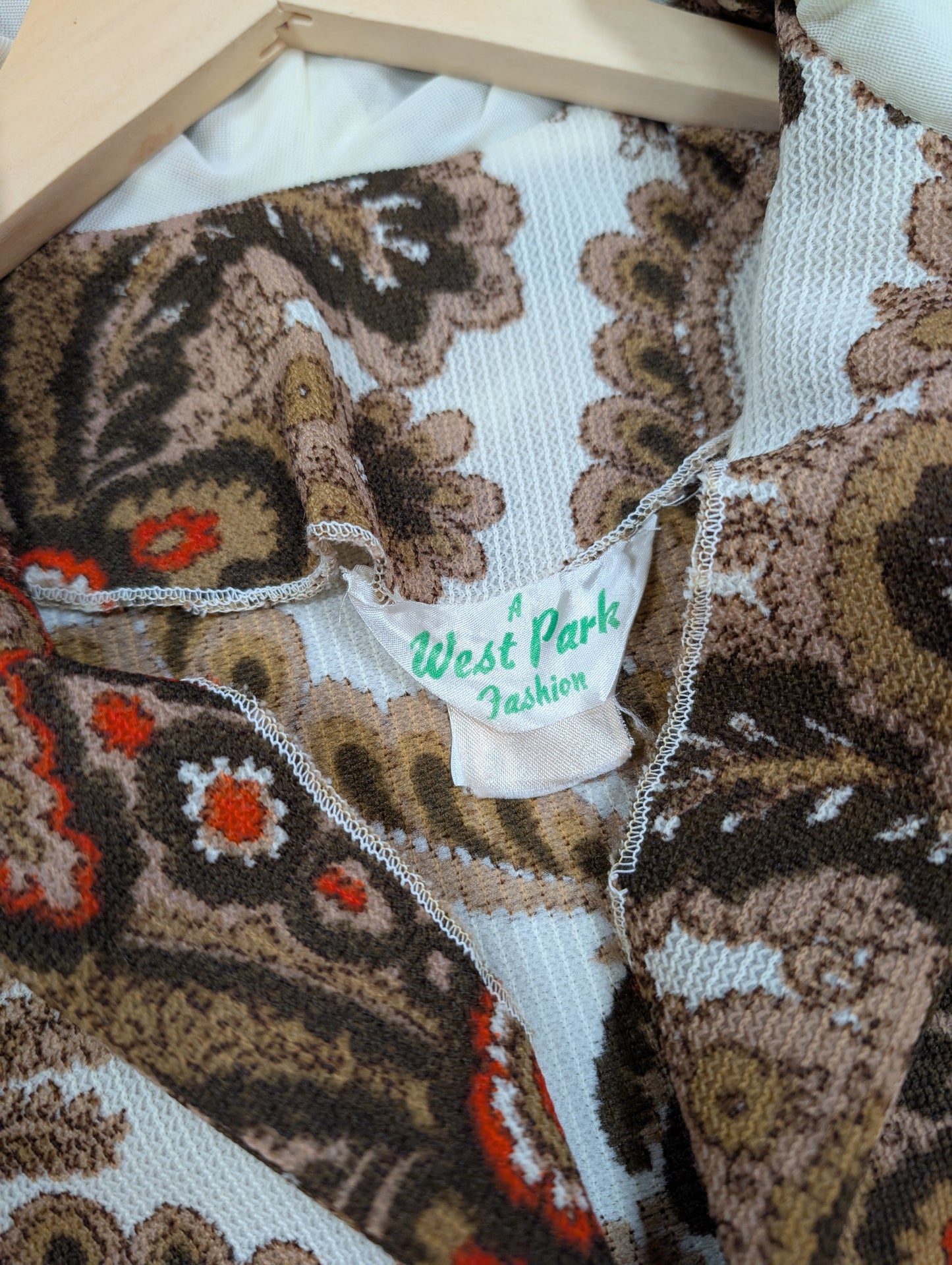 1970s West Park hooded dress - S