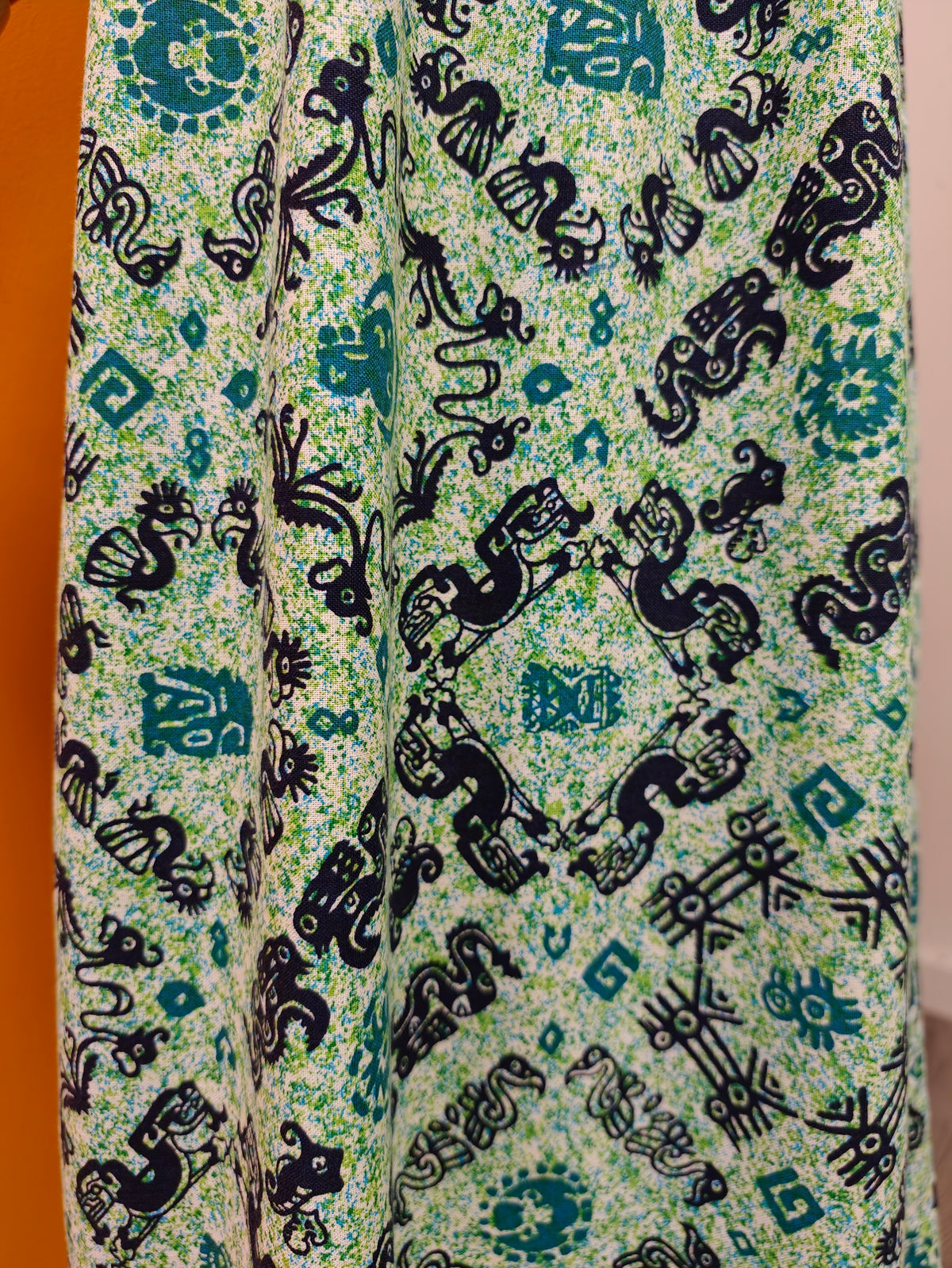 60s/70s Guitare French towelling maxi dress - XS/S
