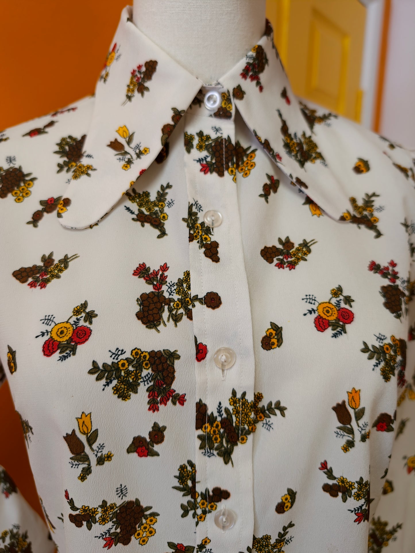 1970s Walco floral shirt - S