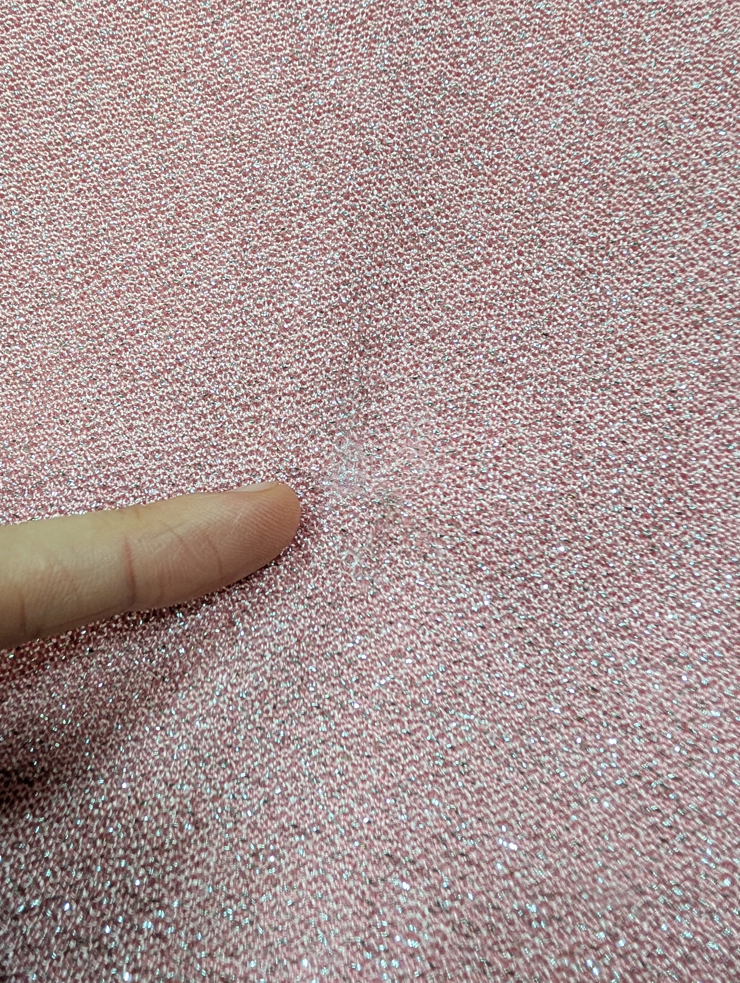 1960s Keynote pink/silver lurex top - M