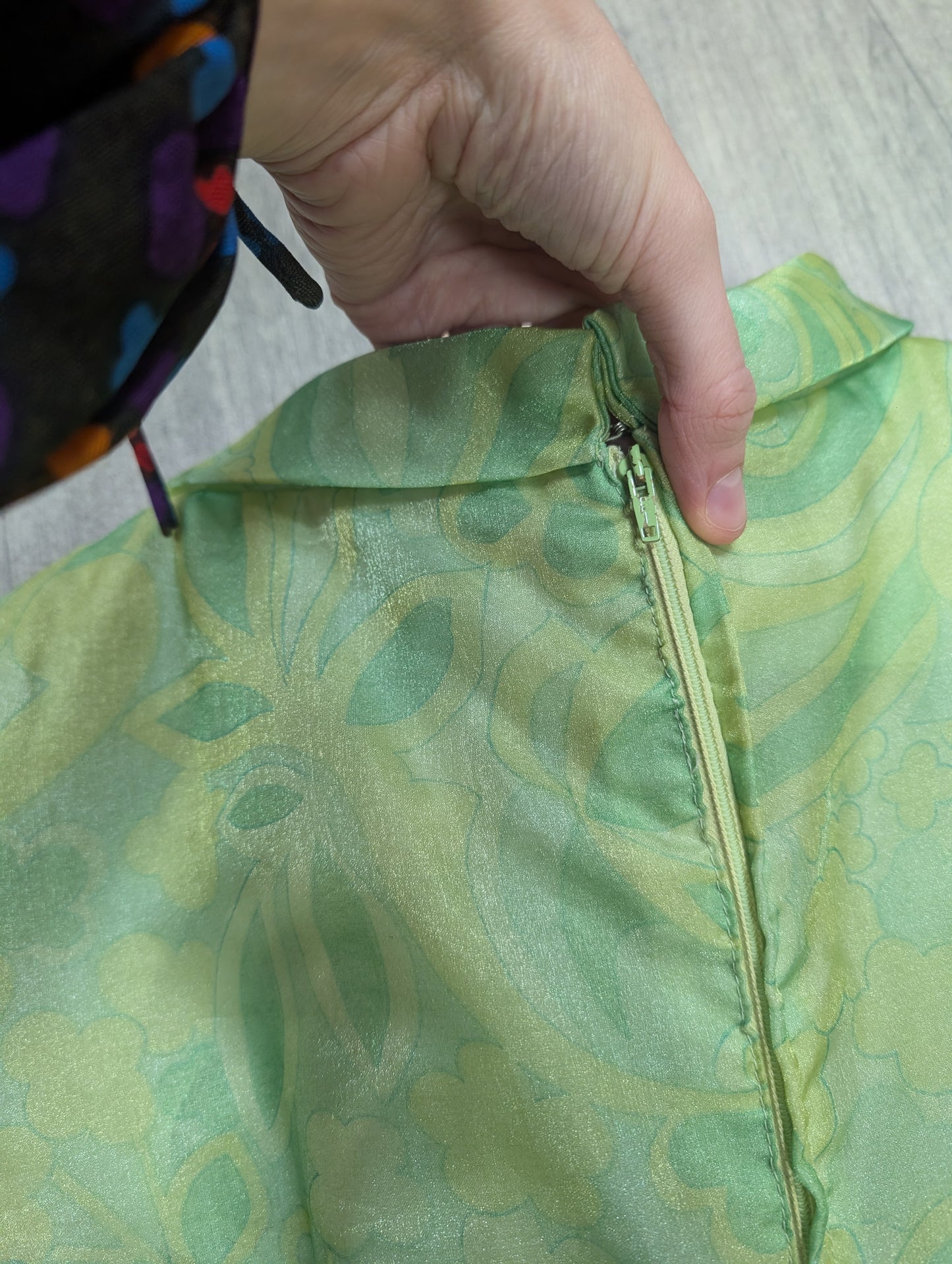 1960s Peter Barron green dress - S/8/10