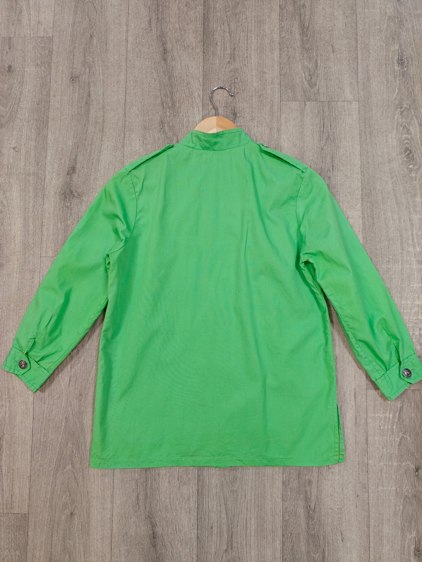 1960s Duke Sportswear green shirt/jacket - XS/S