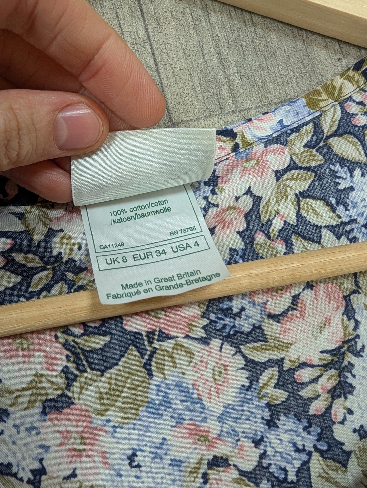 1990s Laura Ashley floral cotton dress - XS/6/8